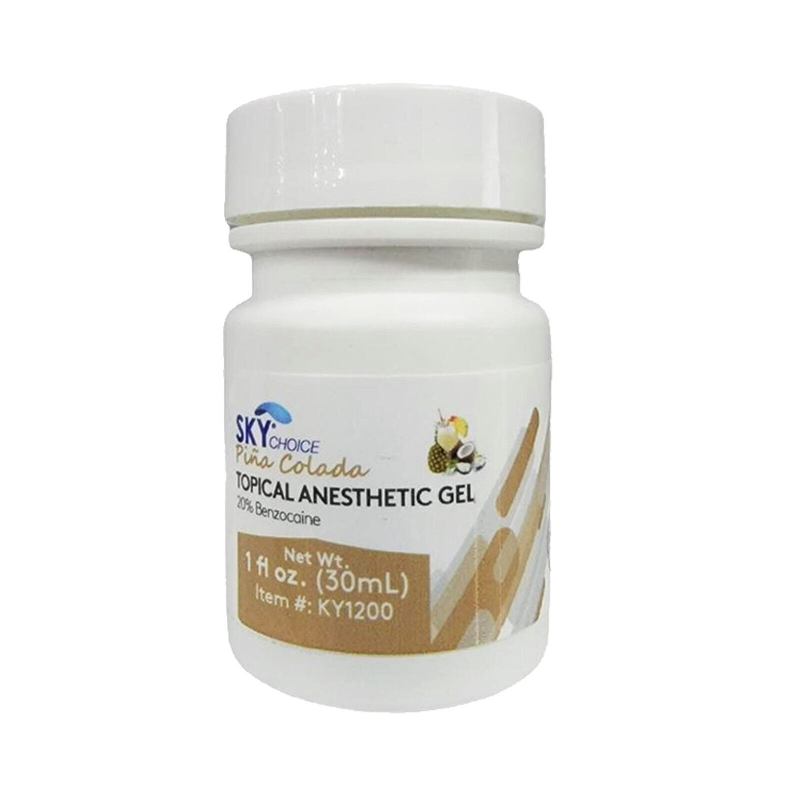 12Pack Topical Gel 20Percent Benzocaine 1oz Jar 30 ml All Flavors OPTIONAL
