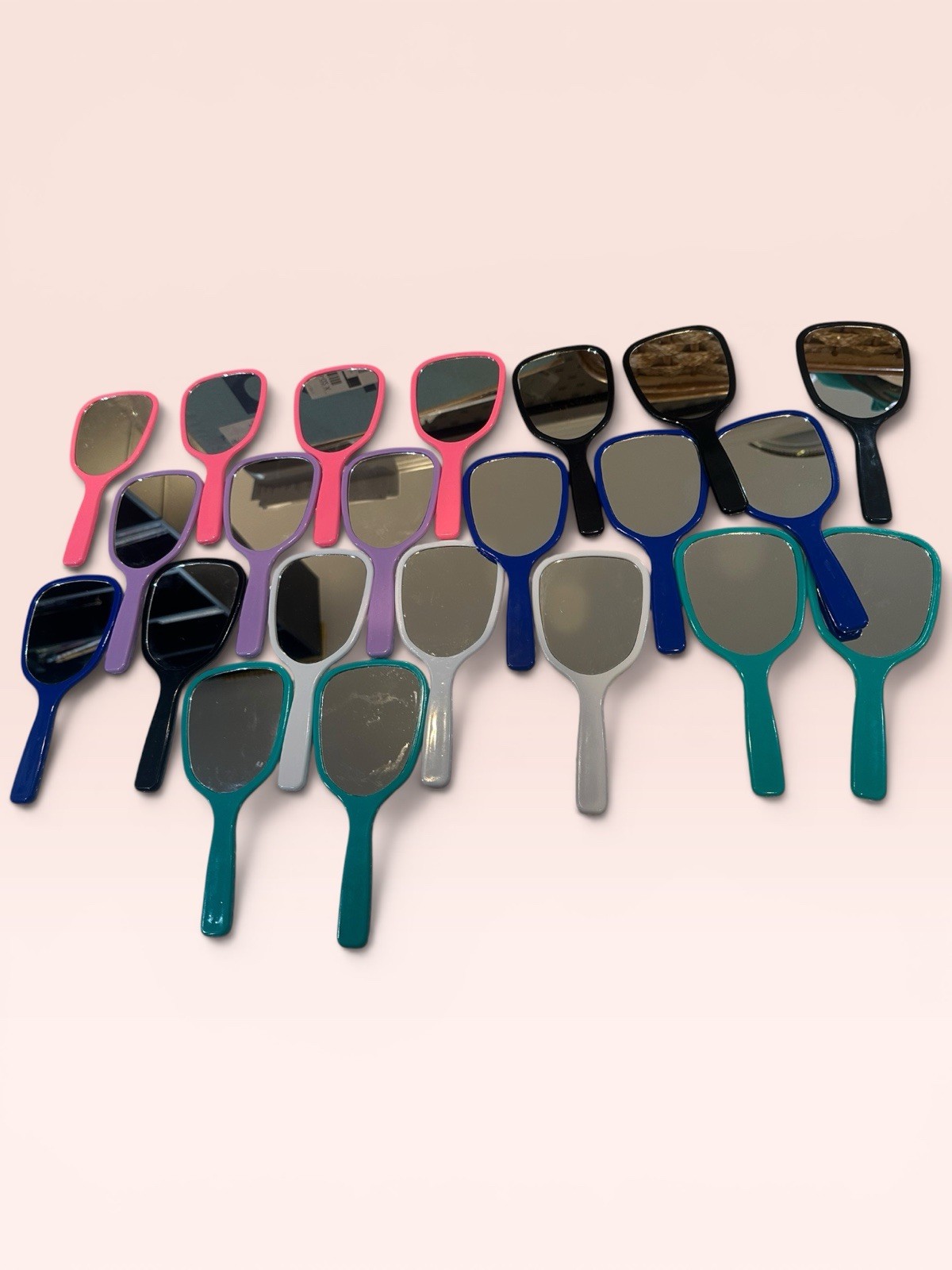Bulk Lot 23 7” Handheld Mirrors Multicolor Therapy SEL Classroom Teachers Group