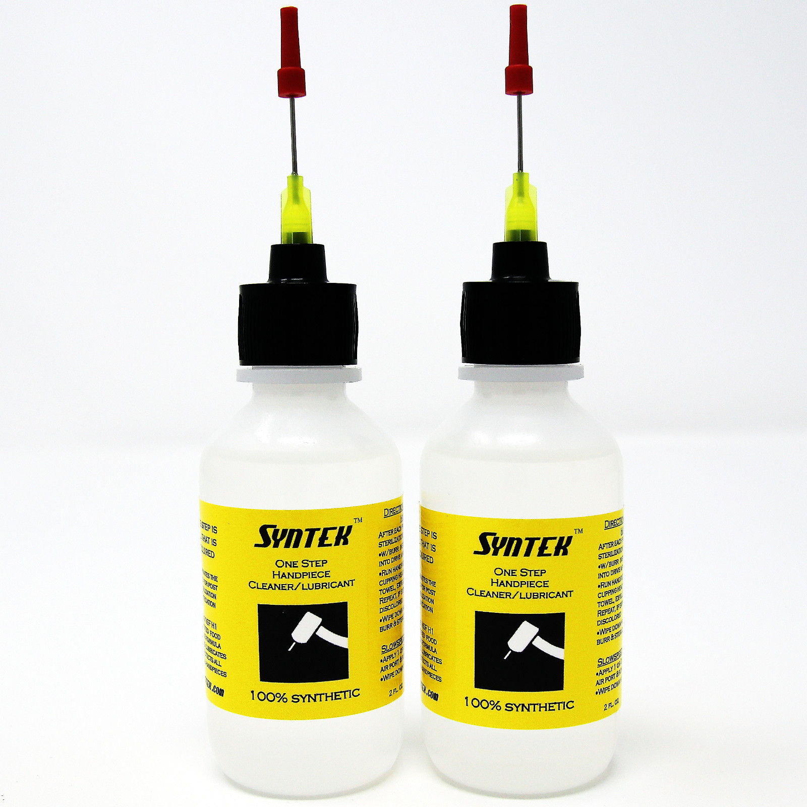 Syntek Synthetic Dental Handpiece Oil Cleaner/Lubricant 2 PK 2 oz Dropper Bottle