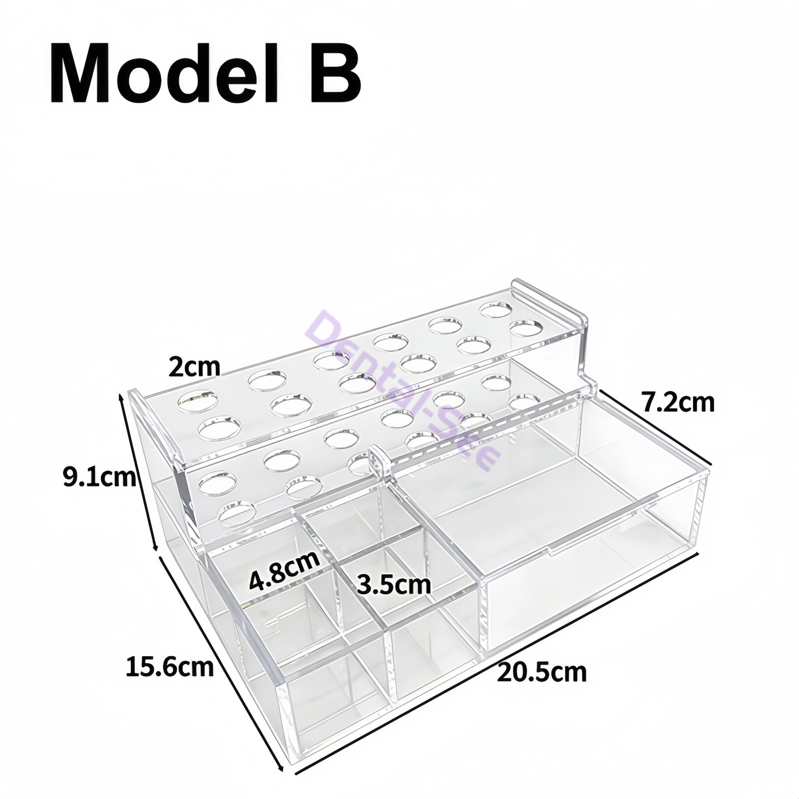Dental Acrylic Storage Box Resin Composite Material Syringe Holder Storage Case