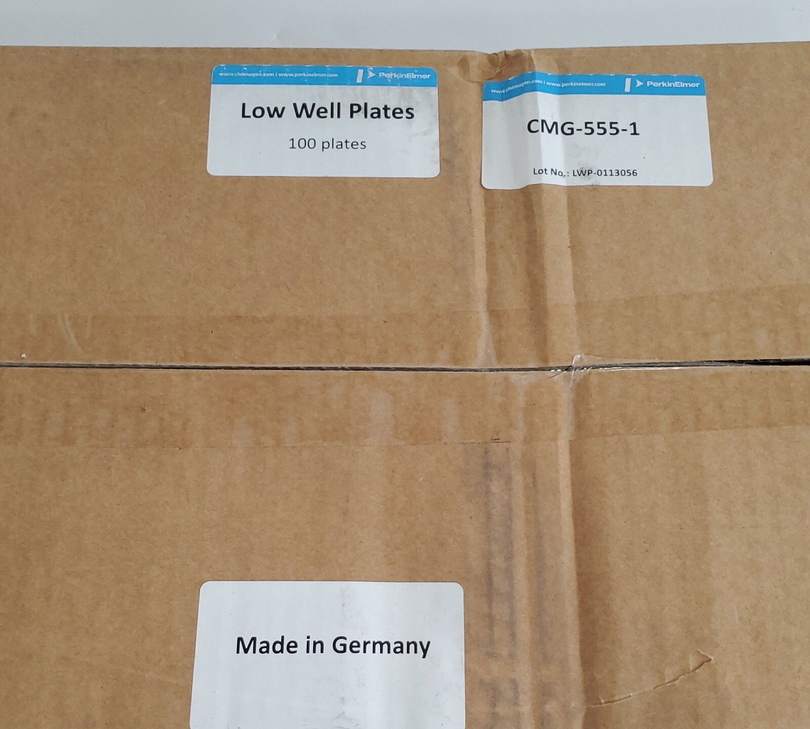 *NEW FACTORY SEALED* BOX OF 100 Perkin Elmer CMG-555-1 Low Well Plates +Warranty