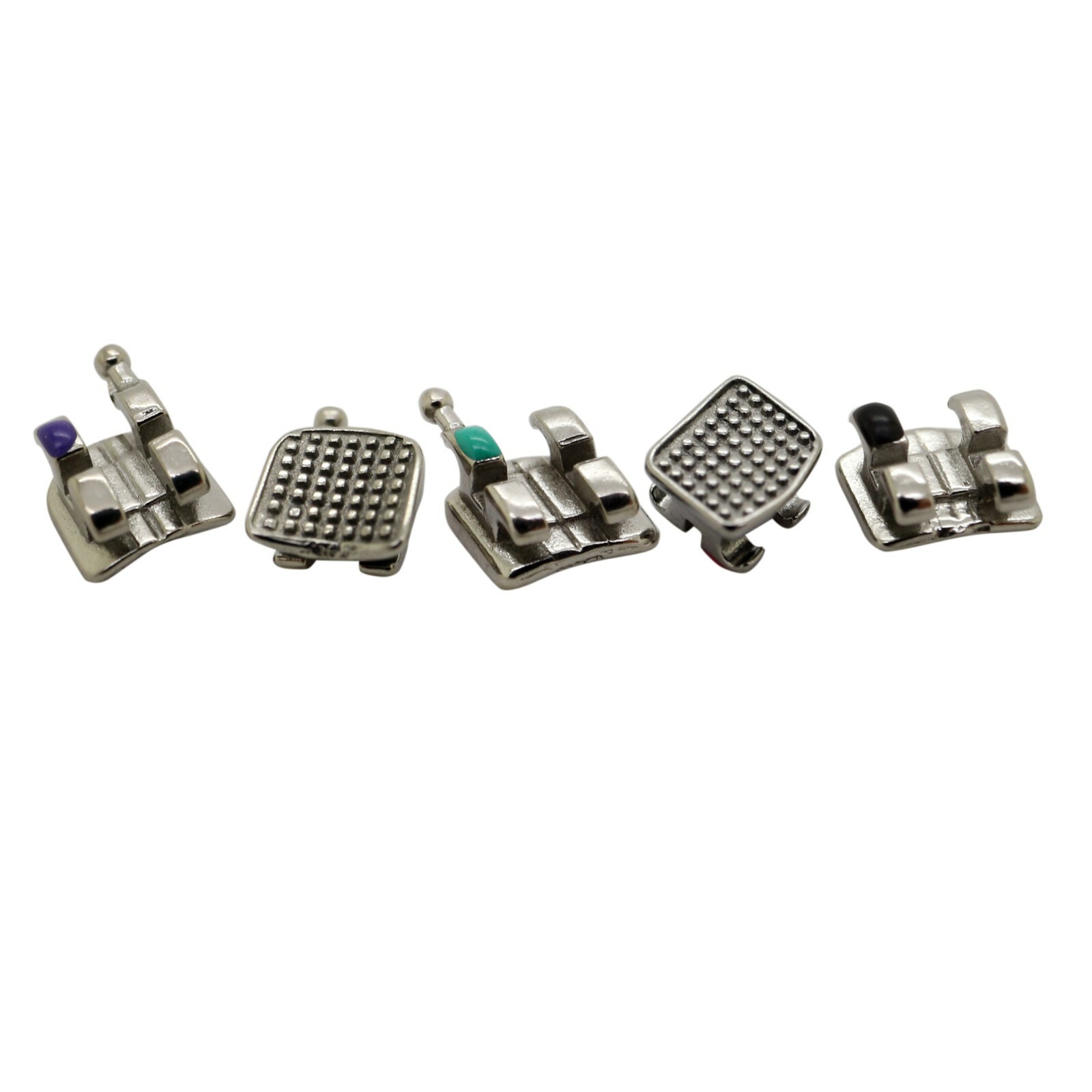Dental Orthodontic Metal Brackets Braces Mini Roth MBT 018 022 345 Hooks MIM