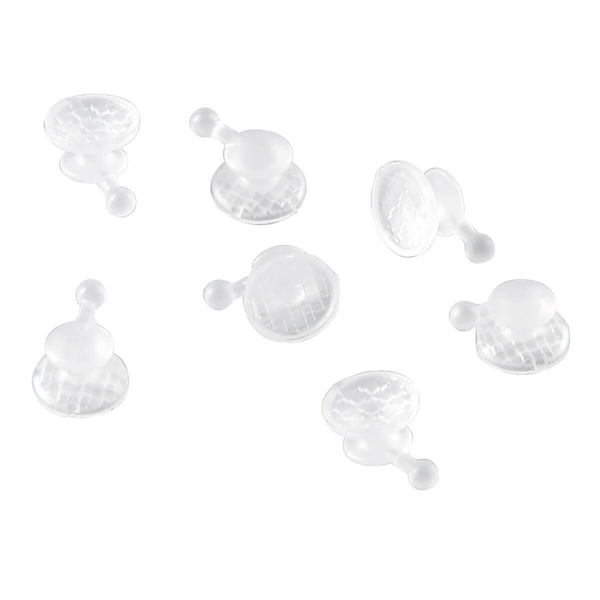 Dental Orthodontic Composite Clear Ceramic Lingual Buttons for Bondable Round