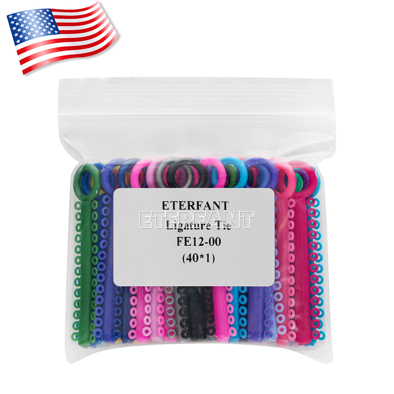 1040pc Orthodontic Ligature Ties Elastic Ligas Ortodoncia Rubber Bands Brackets