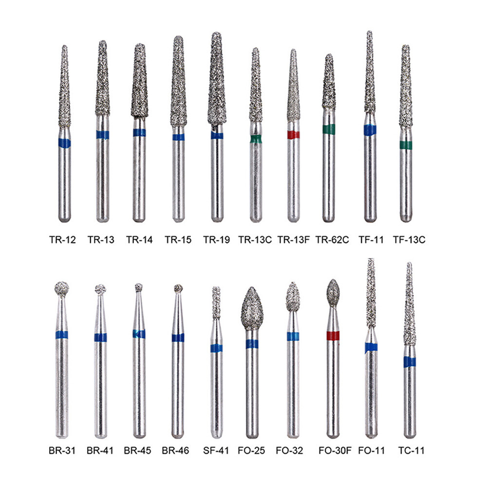 5Pcs/pack Dental Diamond Burs Medium FG 1.60mm for High speed Handpiece