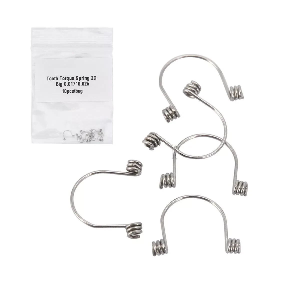 10Pcs/Bag Dental Orthodontic Anterior Univerisal Tooth Torque Rectangular Spring