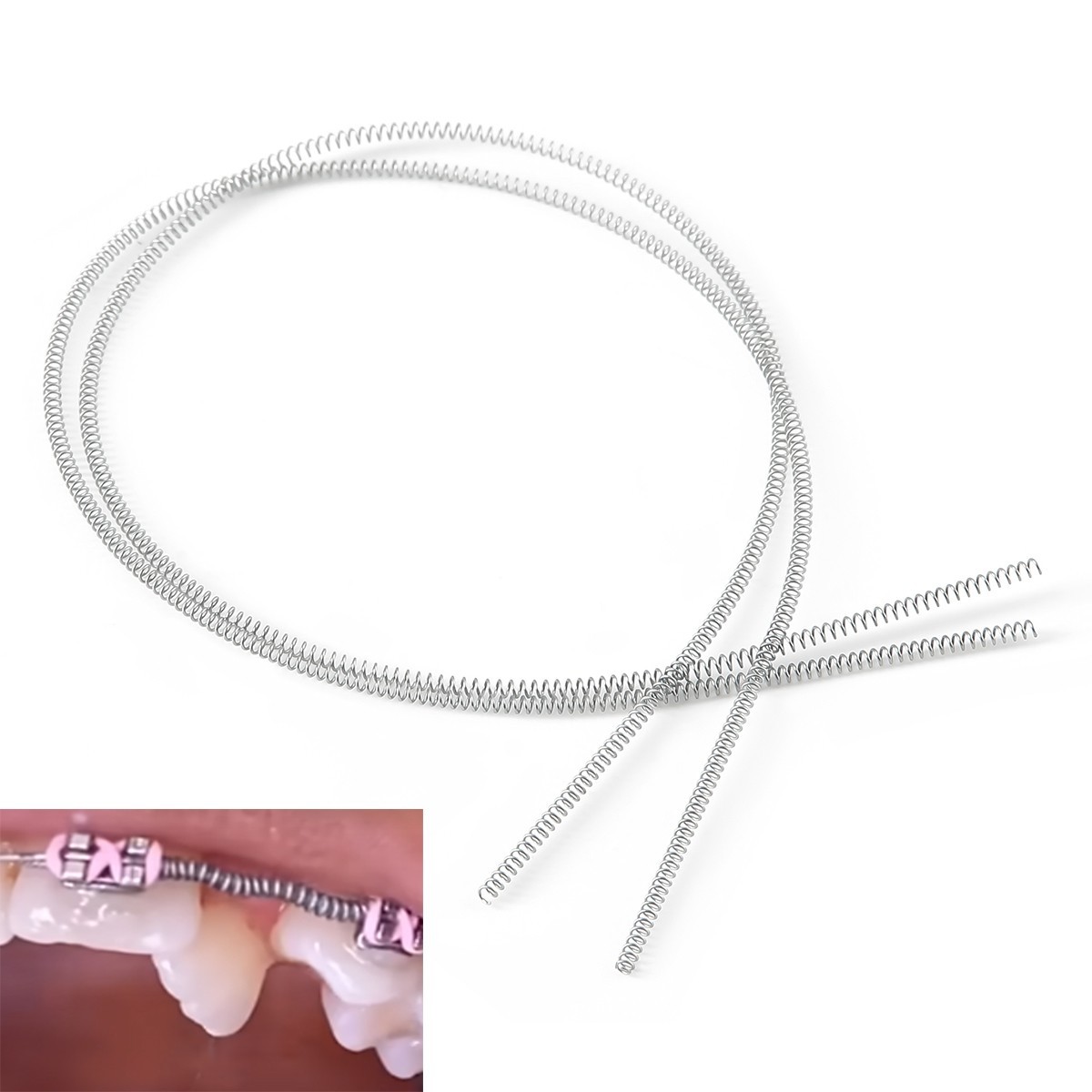 AZDENT 1 Bag Dental Orthodontic Niti Open Coil Spring Niti Alloy 0.008″-0.014″