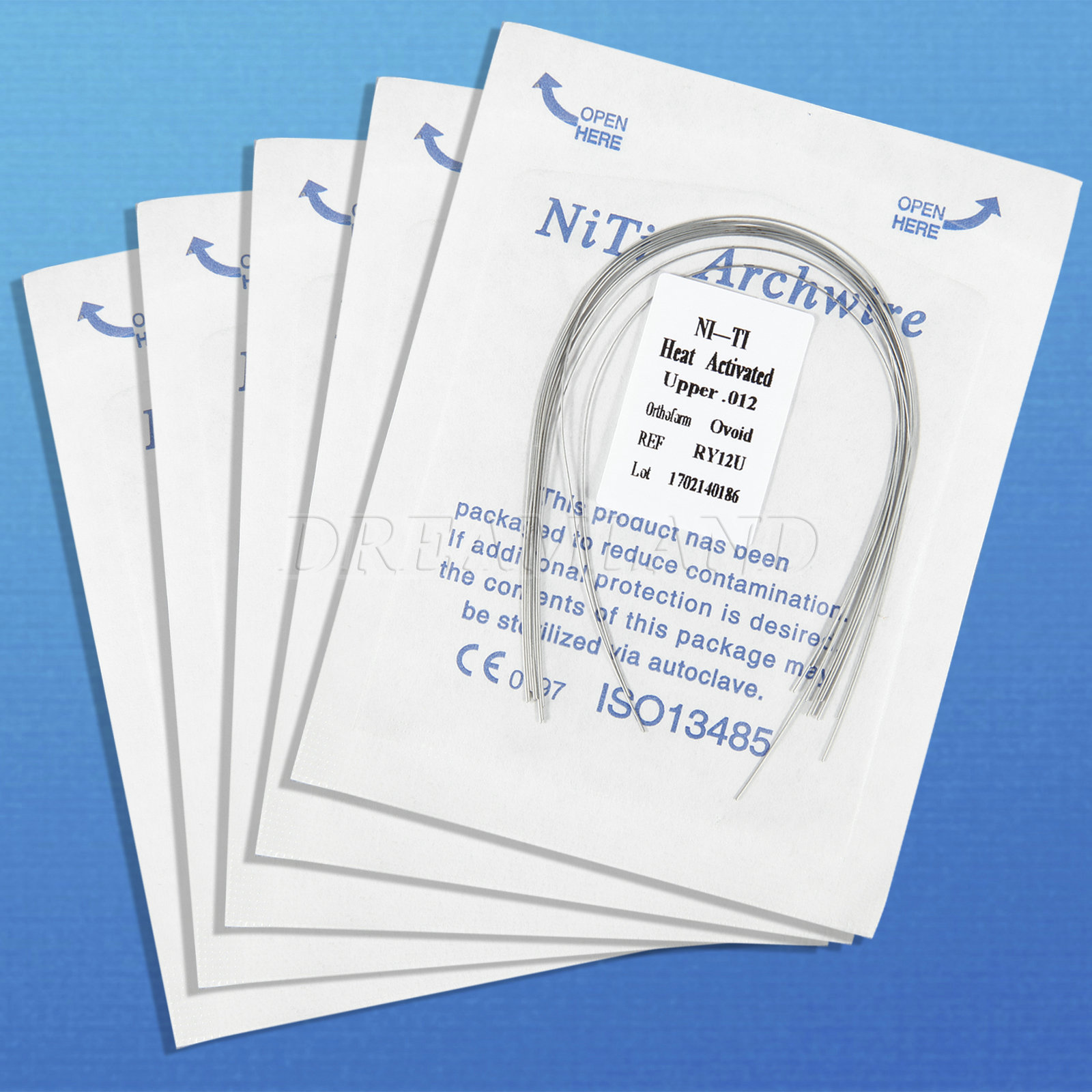 20Pack Dental Orthodontic thermal Activated Niti Round Arch Wire 012 Upper+Lower