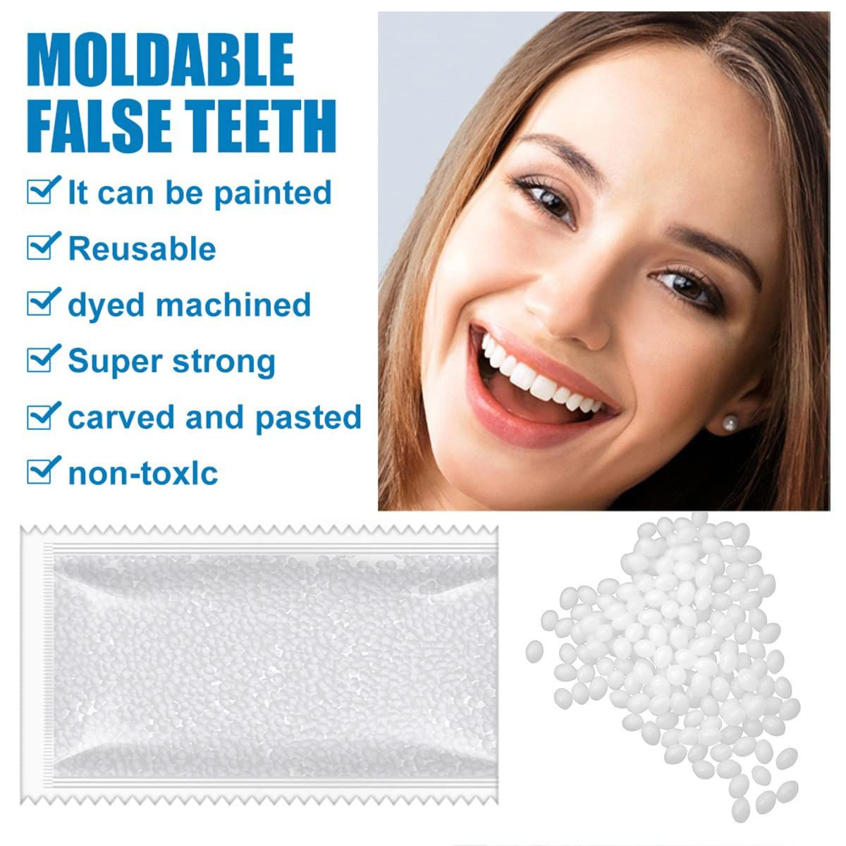 Tooth Repair Kit – 30ml / 1.05 oz Teeth Replacement with Moldable Heat Fit…