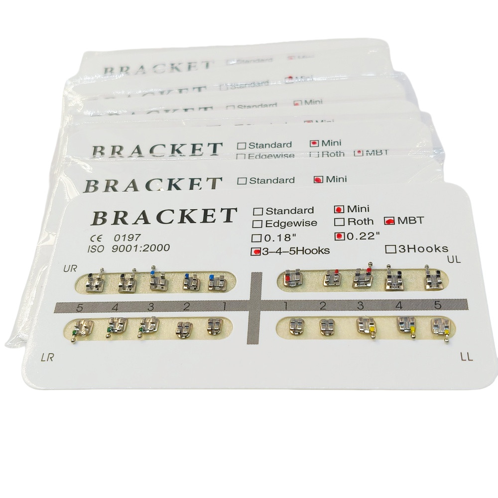 36 Type Dental Monoblock Brackets Mini/Standard Roth/MBT/Edgewise 018/022 Hooks