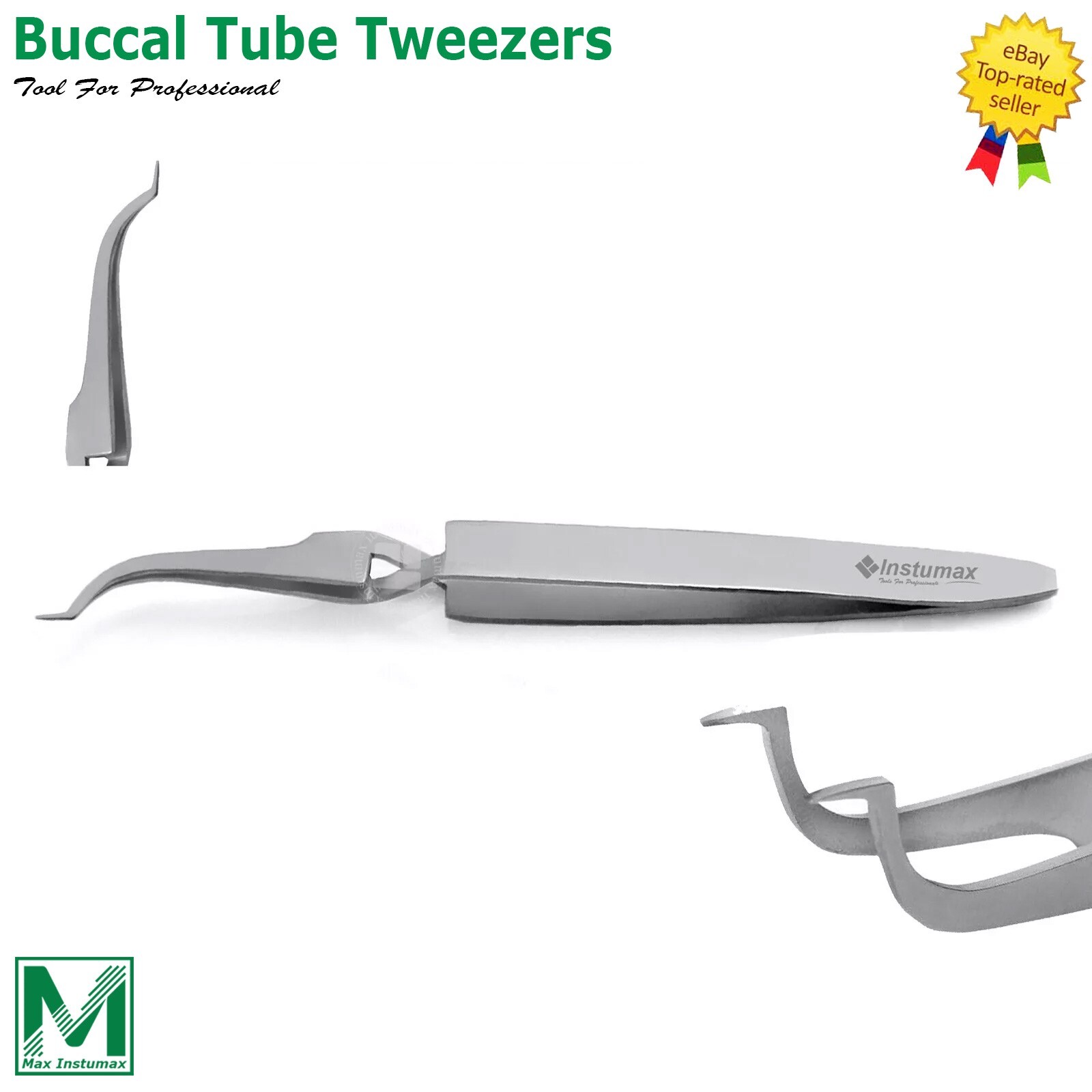 Dental Buccal Tube Tweezers Slim Orthodontic Bracket Holding Placing CE
