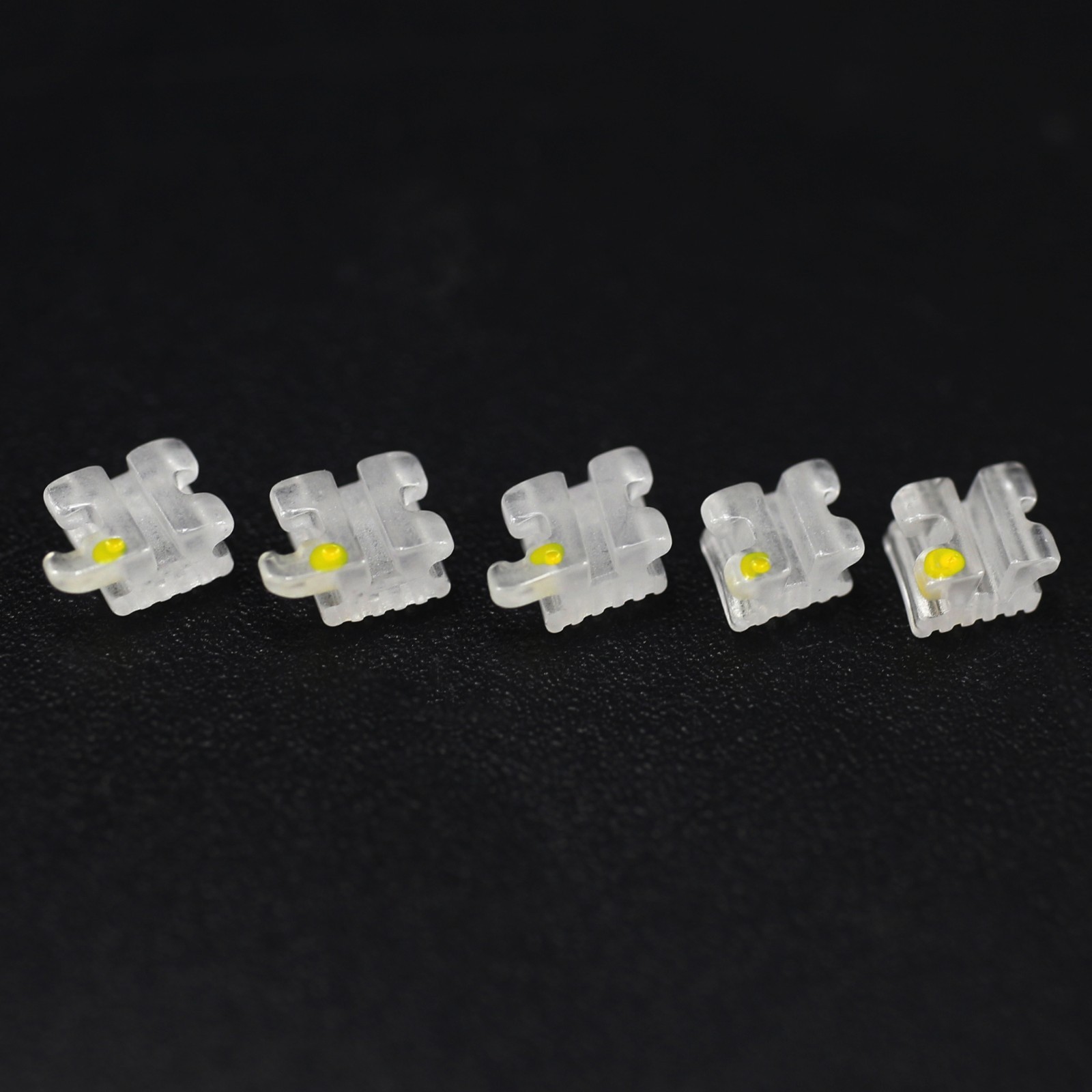 Dental Orthodontic Self Ligating Ceramic Brackets Braces Roth MBT 022 345 Hooks