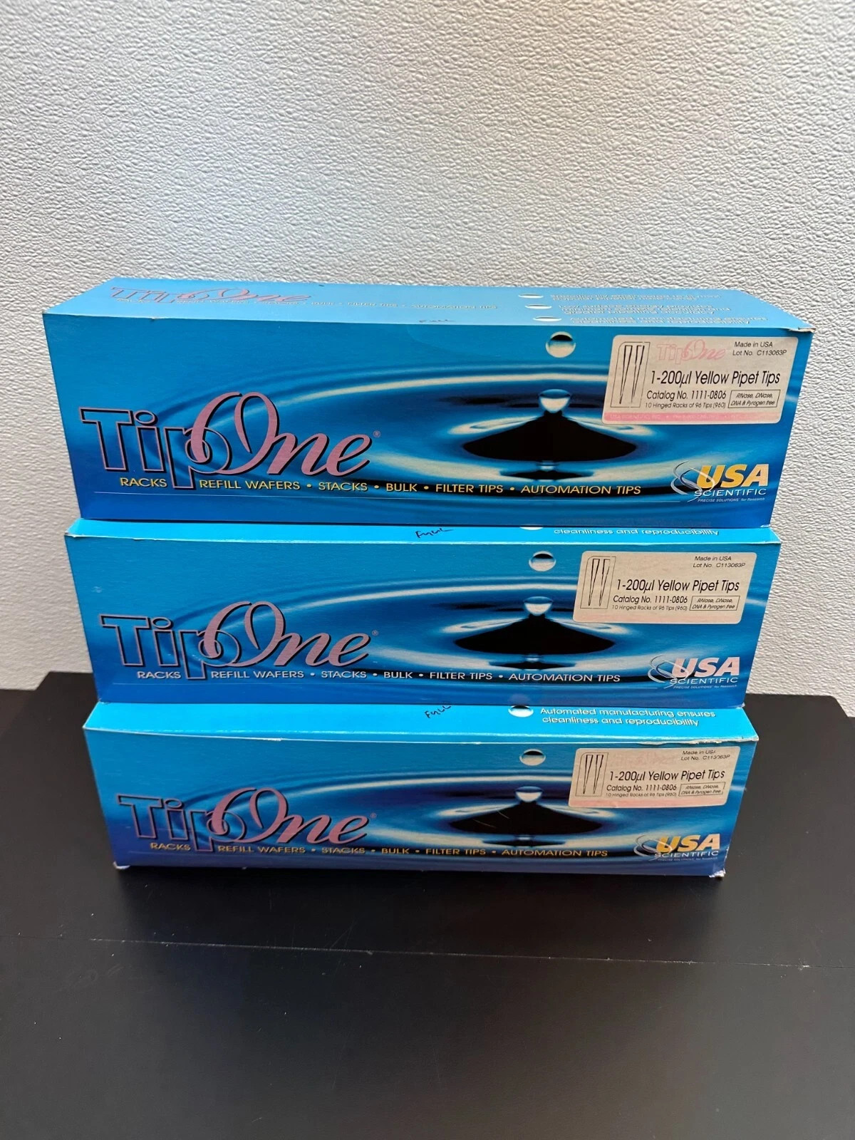 USA Scientific TipOne Cat No 1111-0806 Graduated 1-200µl Pipet Tips 10 Trays