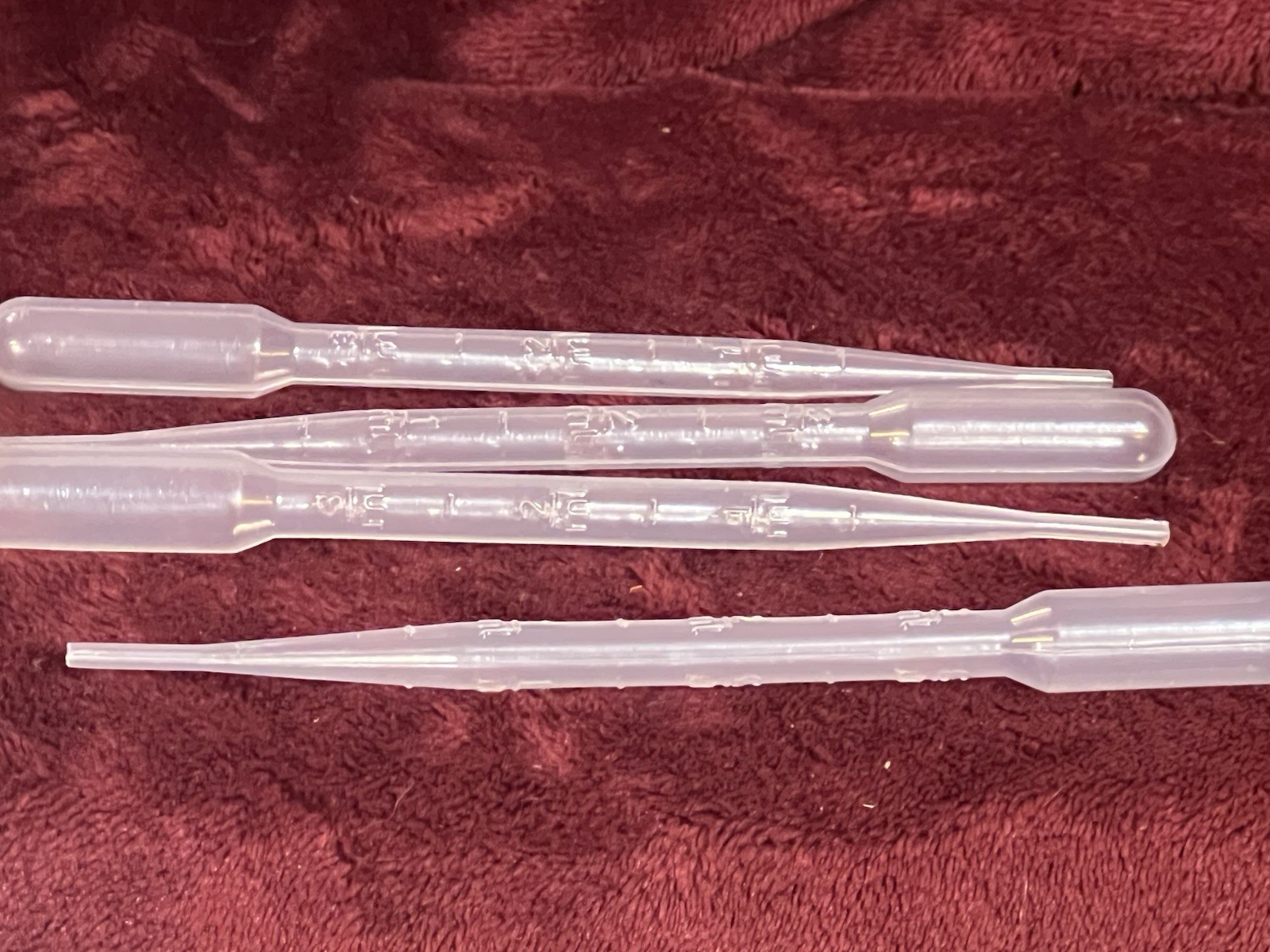 100 plastic transfer pipettes droppers graduated 3 ml 3ml Pasture (1758)