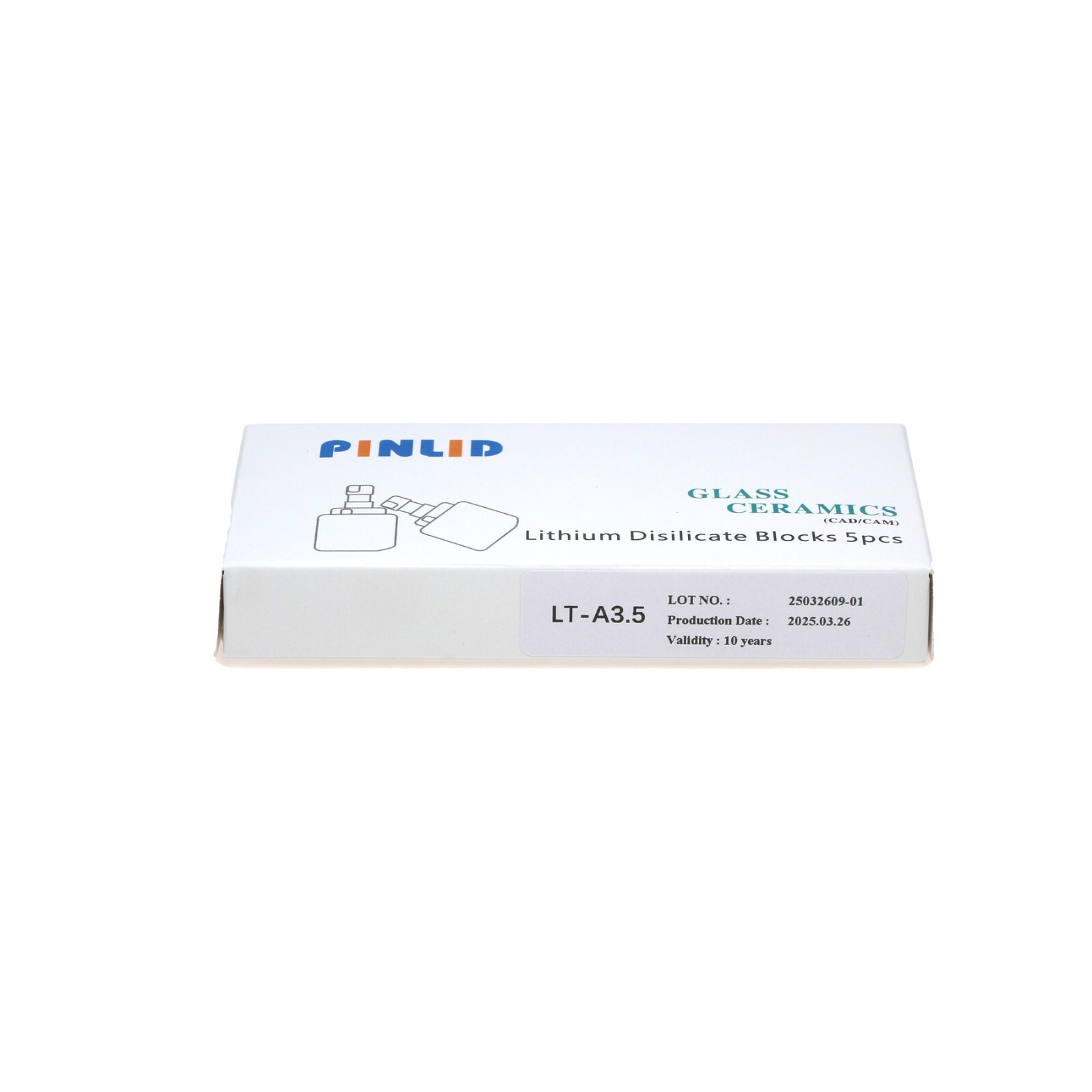 US 5pcs/Box Lithium Disilicate Blocks Dental Lab C14 LT Glass Ceramic CAD/CAM
