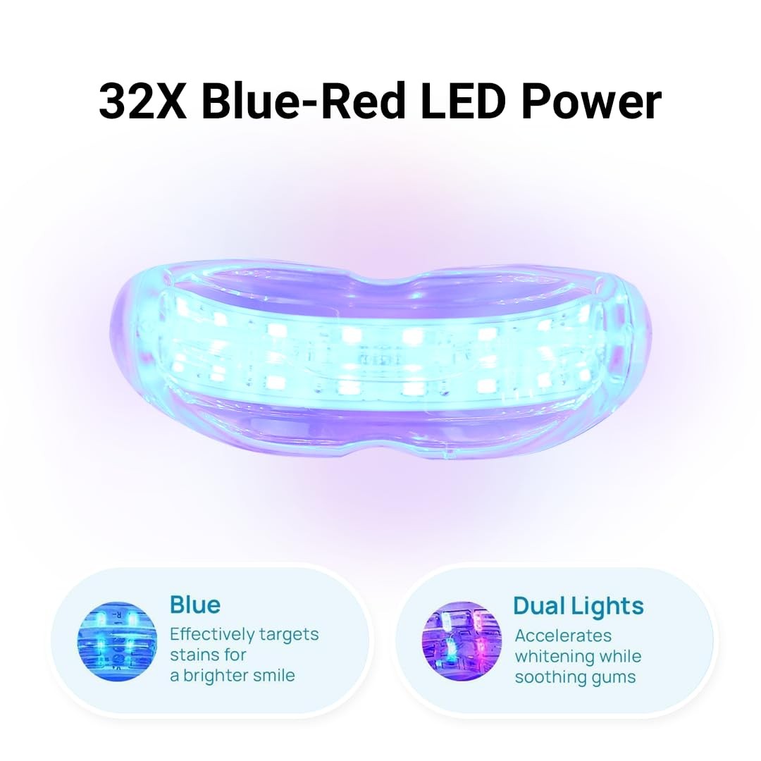 Puur Smile Teeth Whitening Kit – LED Light & 8 Ounce (Pack of 1), Multicolor