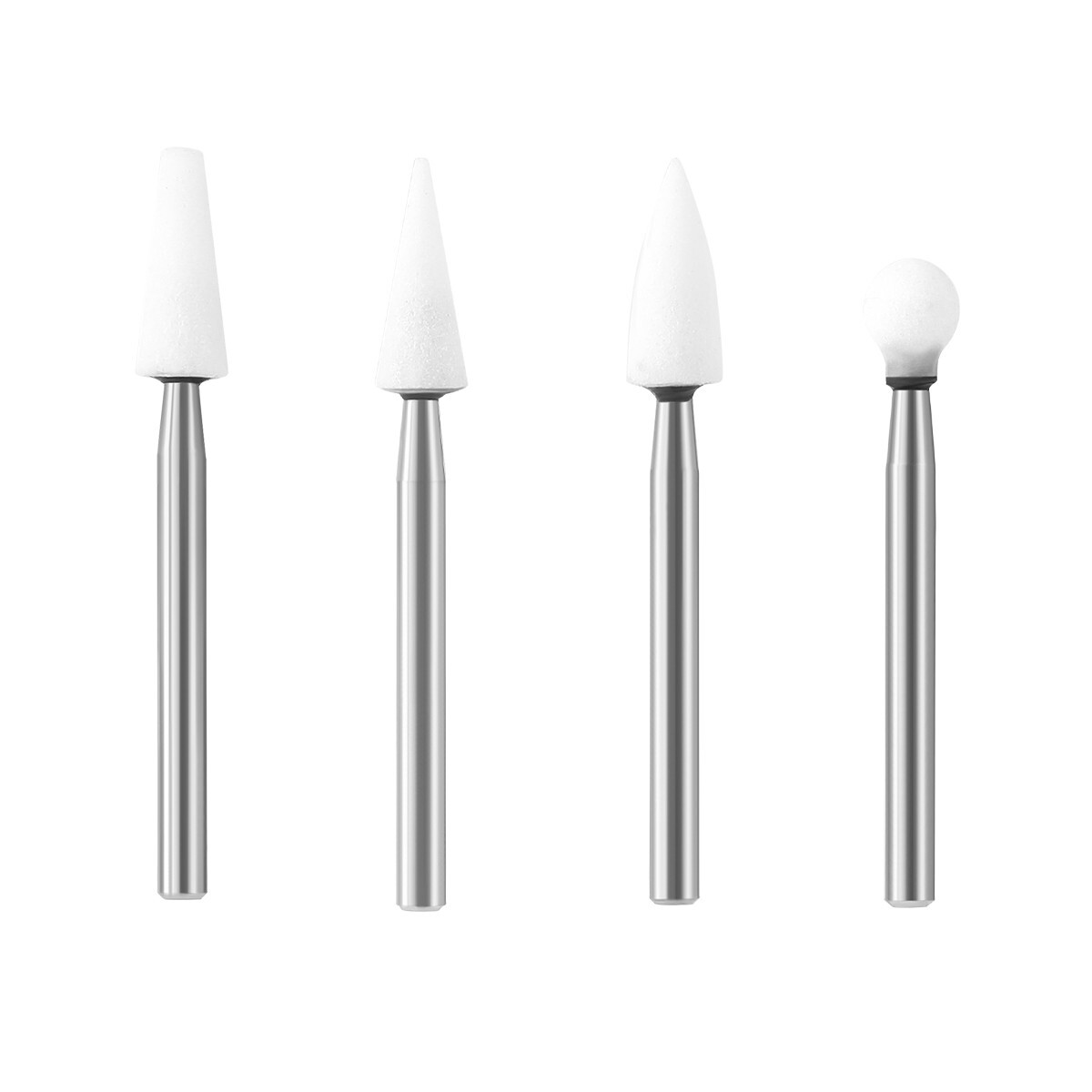 AZDENT Dental Mounted White Stone Polishing Burs FG Polisher For High Speed