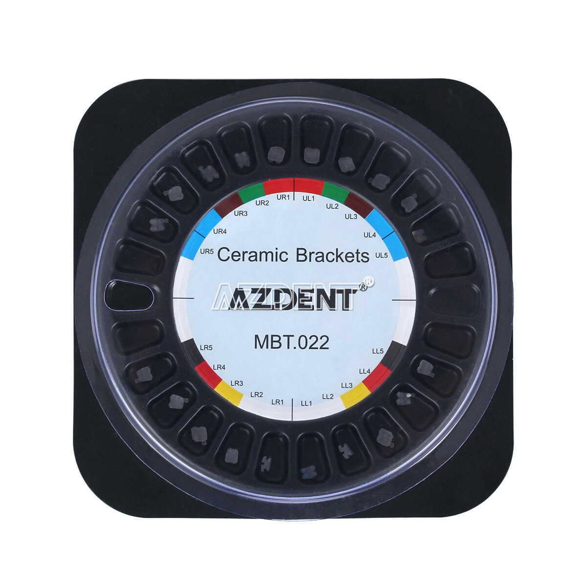 AZDENT Dental Orthodontic Ceramic Brackets Braces Roth/MBT 022 018 3-4-5 Hooks