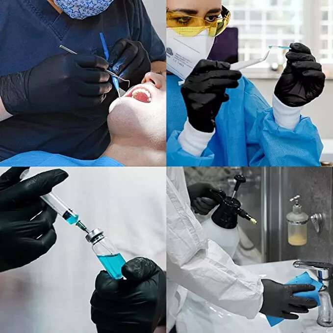 GP Craft Black Nitrile Gloves – 1,000 Count, Latex-Free, Powder-Free, 5Mil Thick
