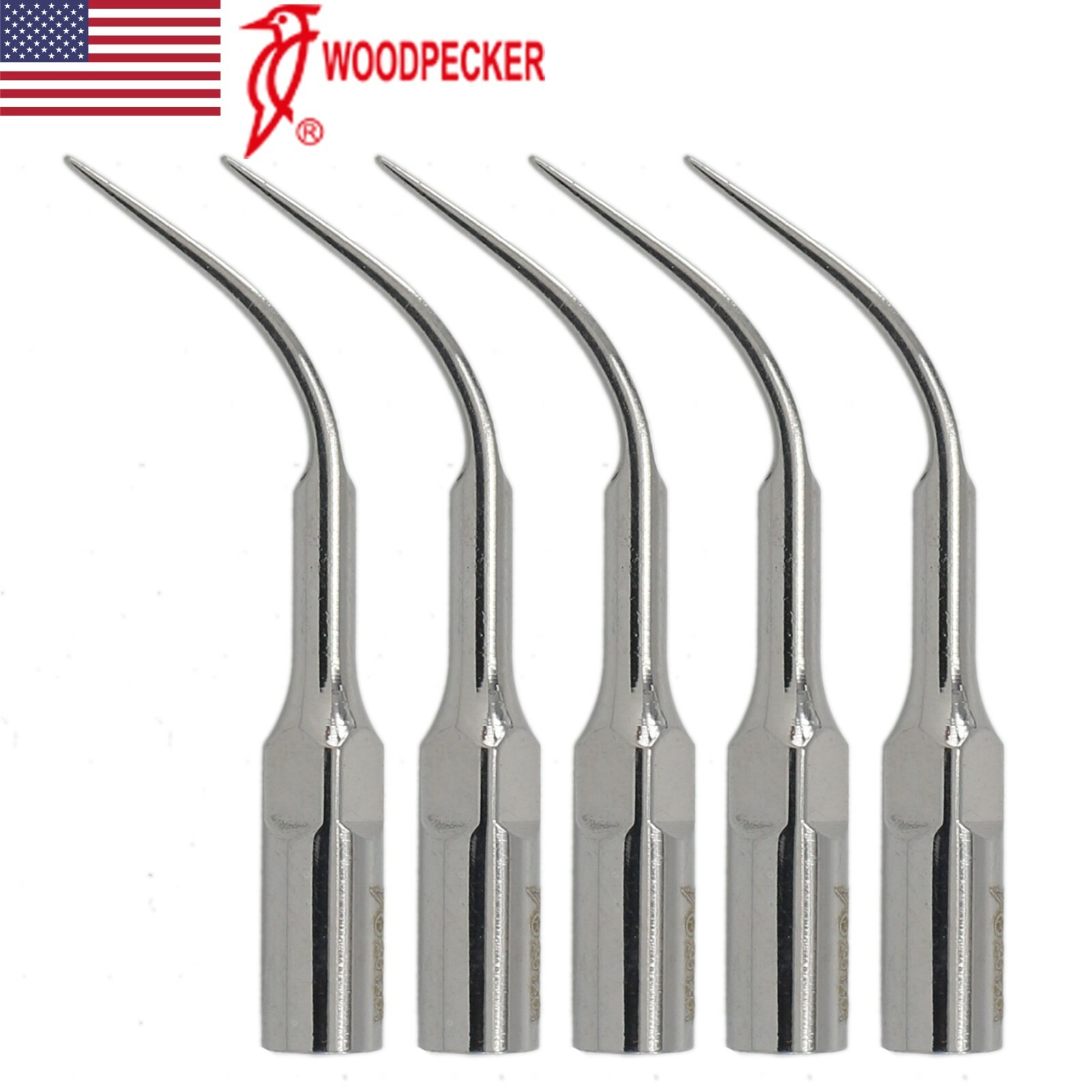 5PCS Original Woodpecker Dental Ultrasonic Scaler Tip Scaling G4 EMS