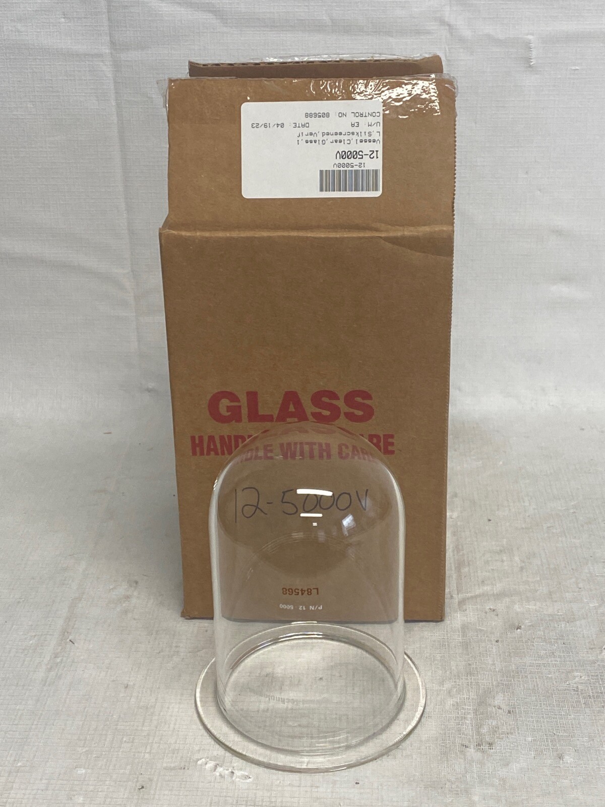 New AGILENT Glass 1000mL Clear EaseAlign Dissolution Testing Vessel 12-5000