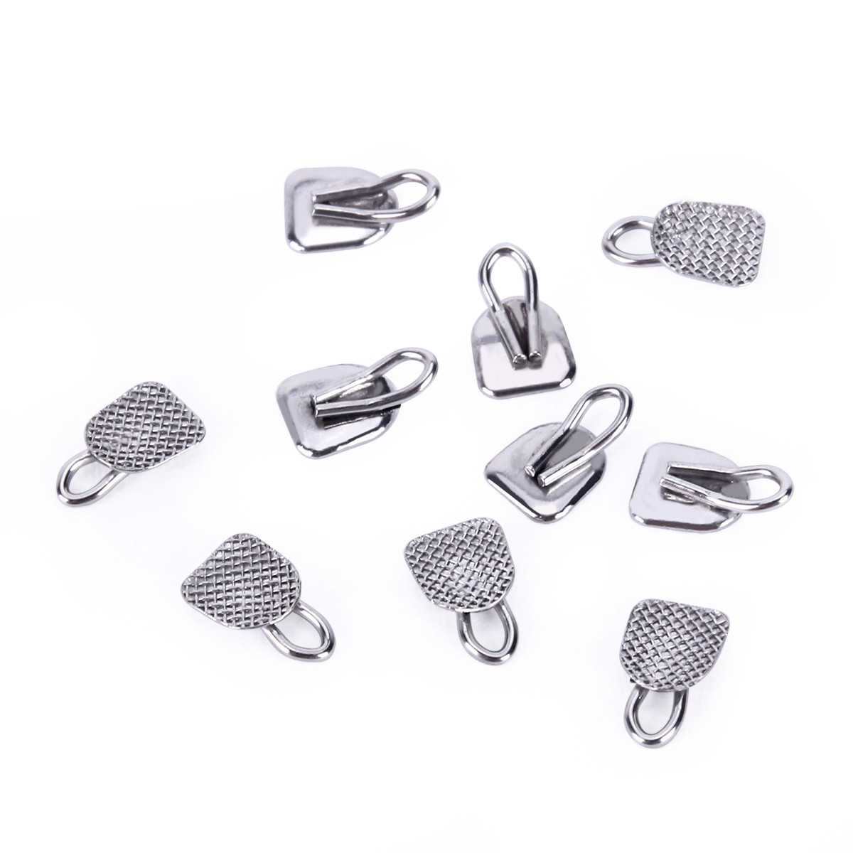 8 Mode Dental Orthodontic Lingual Buttons Bondable Round Base 10pcs/bag