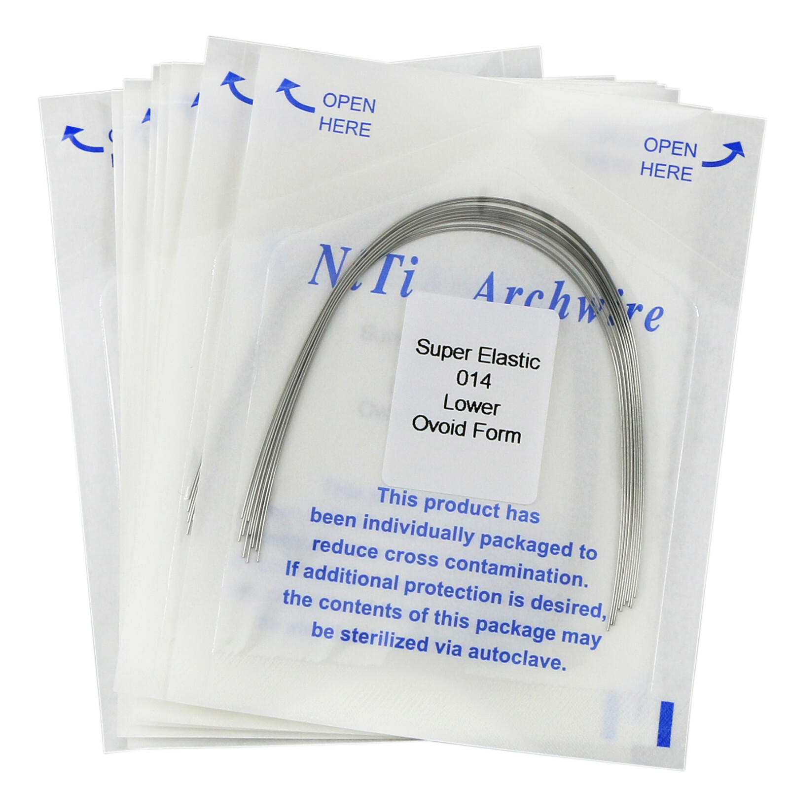 100Pcs Dental Orthodontic Niti Arch Wire Round Super Elastic 012-020 Upper Lower
