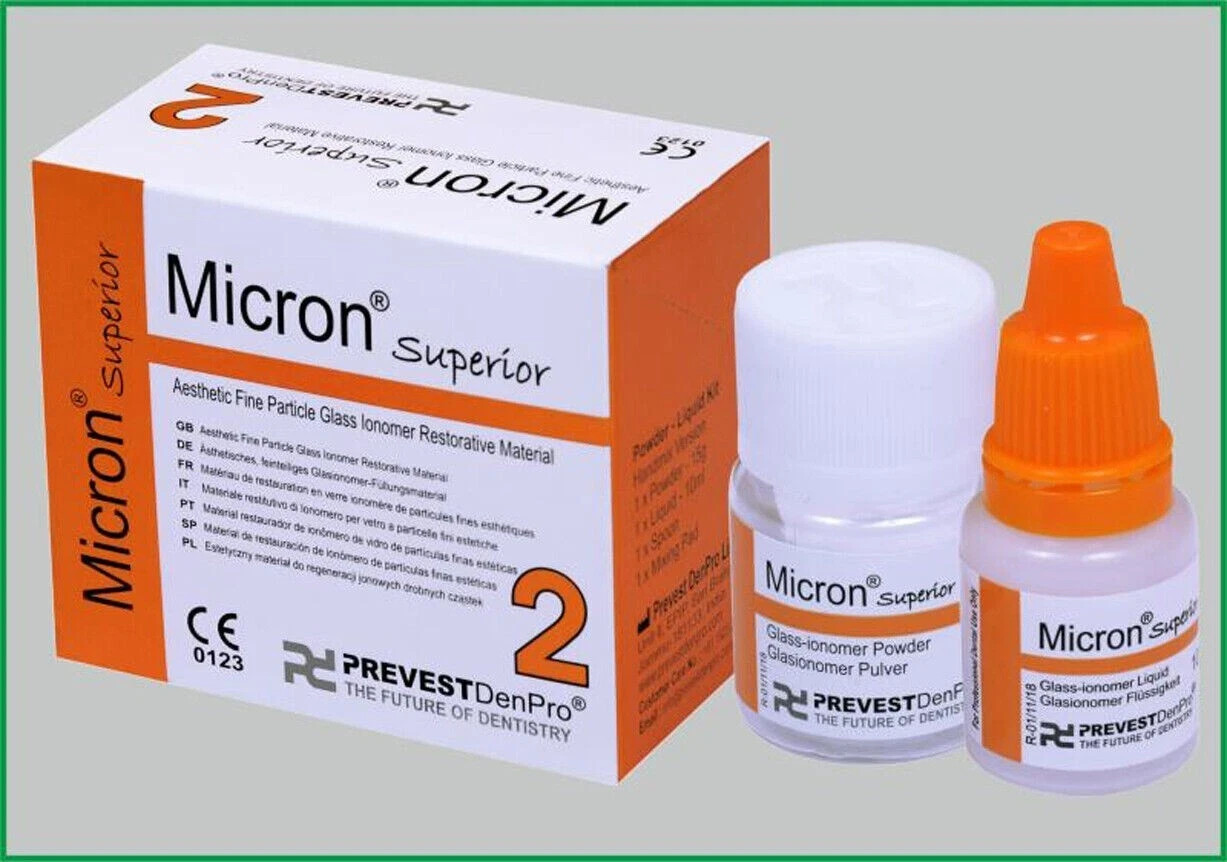 Prevest Micron Superior 2 Dental Glass Ionomer Cement GIC Restorative Filling