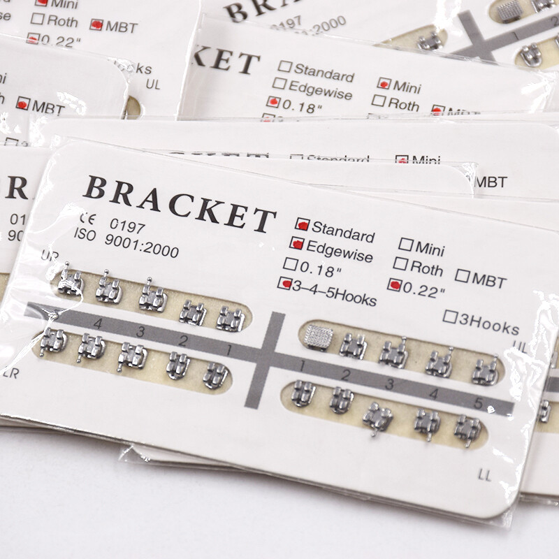 Dental Orthodontic Metal Bracket Braces Mini Standard Roth MBT Edgewise 25 Model
