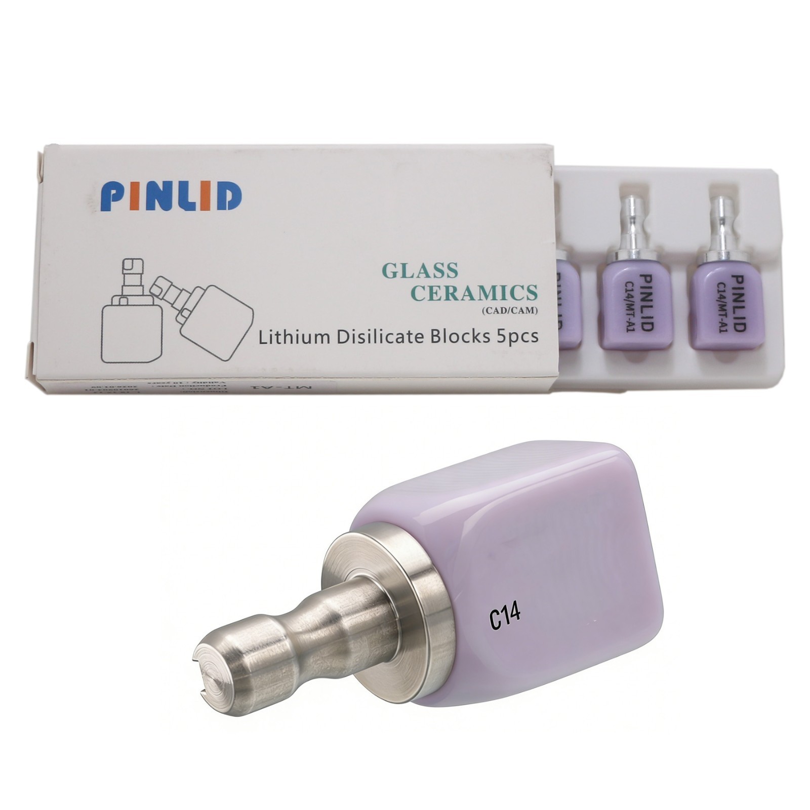 US C14 MT Dental Glass Ceramic Lithium Disilicate Block CEREC inLab fit Emax CAD