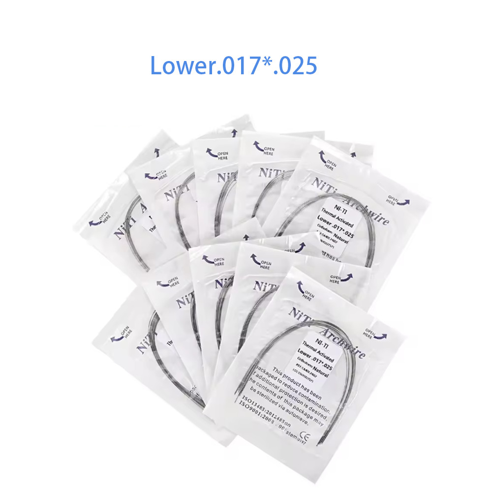 Dental Ortho Heat Thermal Activated Niti Rectangular Natural Form Arch Wire