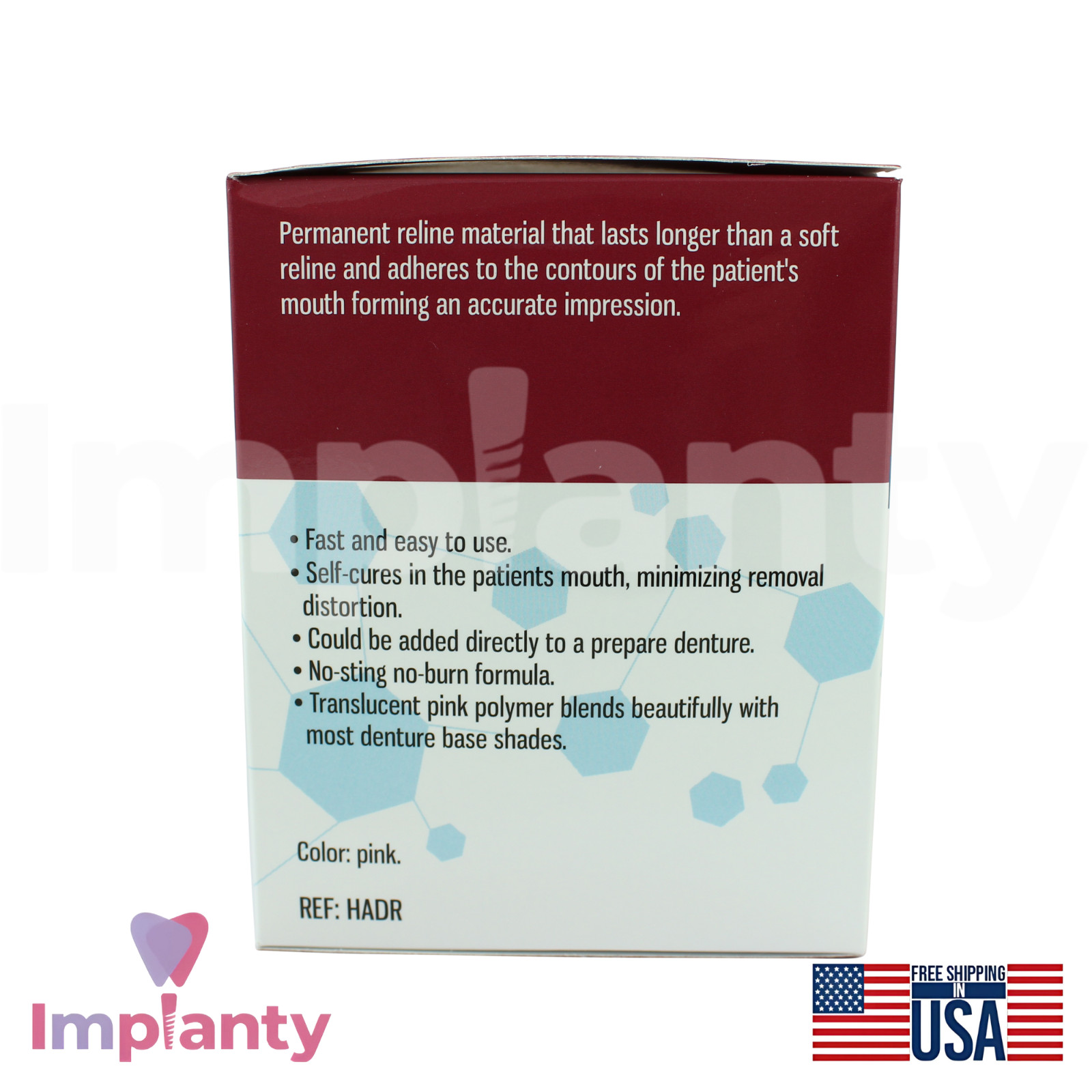 DSI Hard Liner Resin Self Cure DIY Denture Reline Tissue Conditioner Cushioning