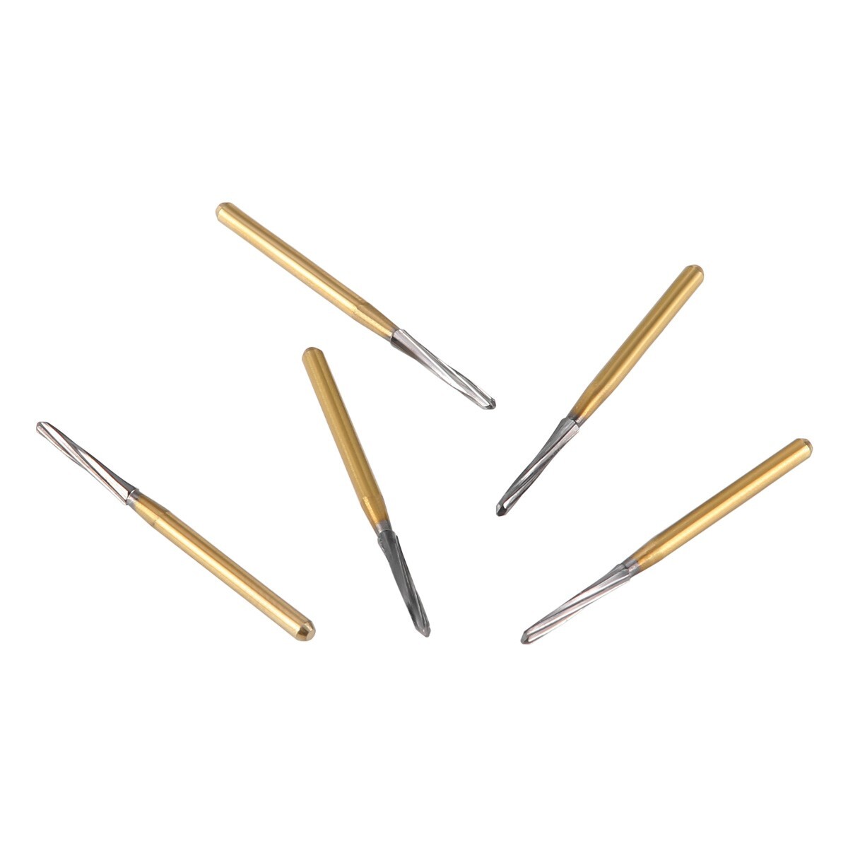 5PCS Dental Endodontic ENDO-Z Tungsten Carbide Burs FG Round Bur High Speed 21mm