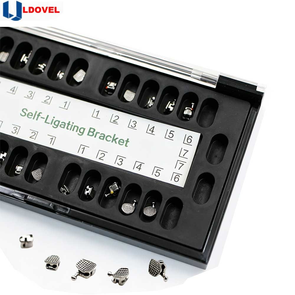 1 box /20pcs Dental Orthodontic Self Ligating Braces Bracket Roth.022 Hooks 345