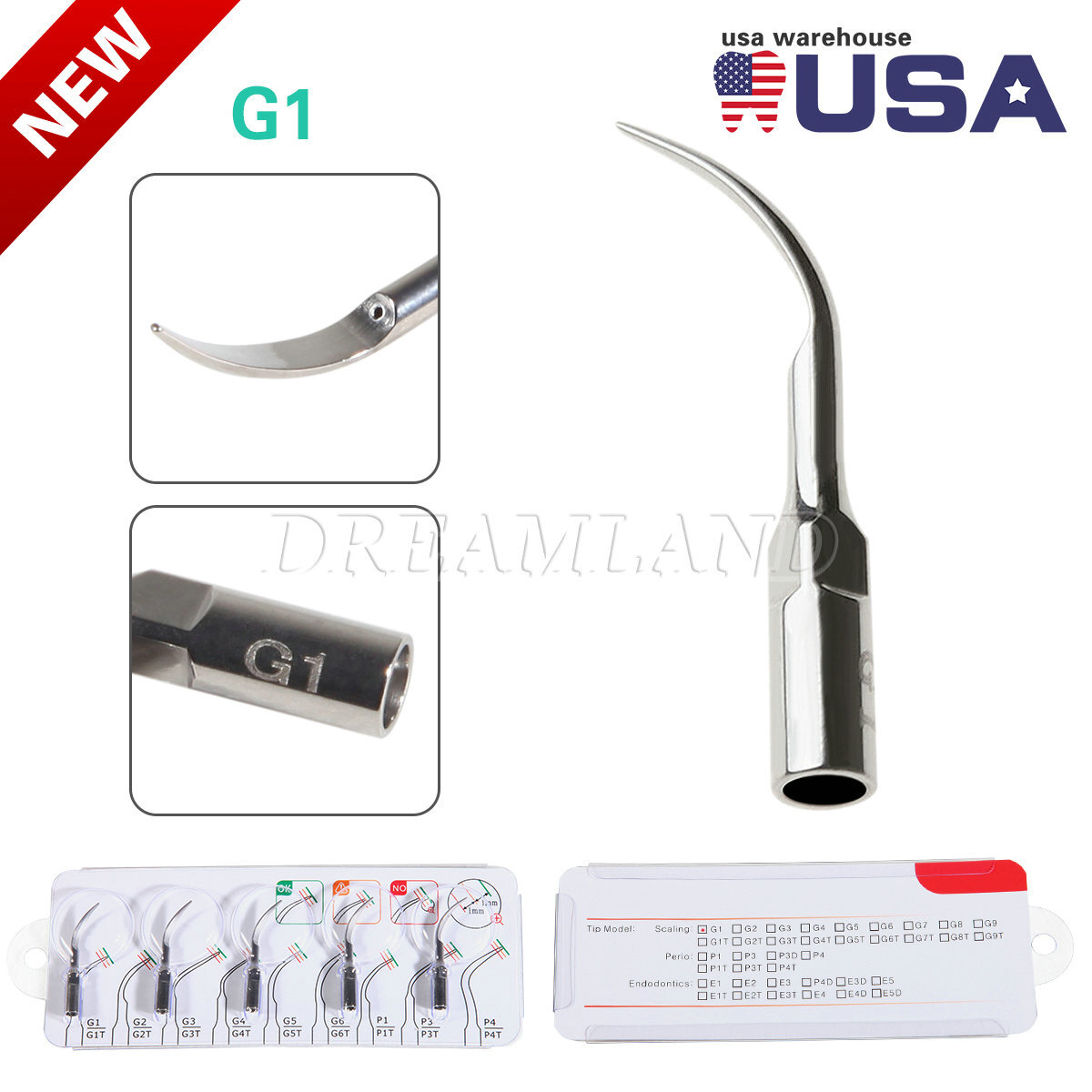 Dental Piezo Scaler Tips Torque Wrench Key for EMS DTE SATELEC Woodpecker tips