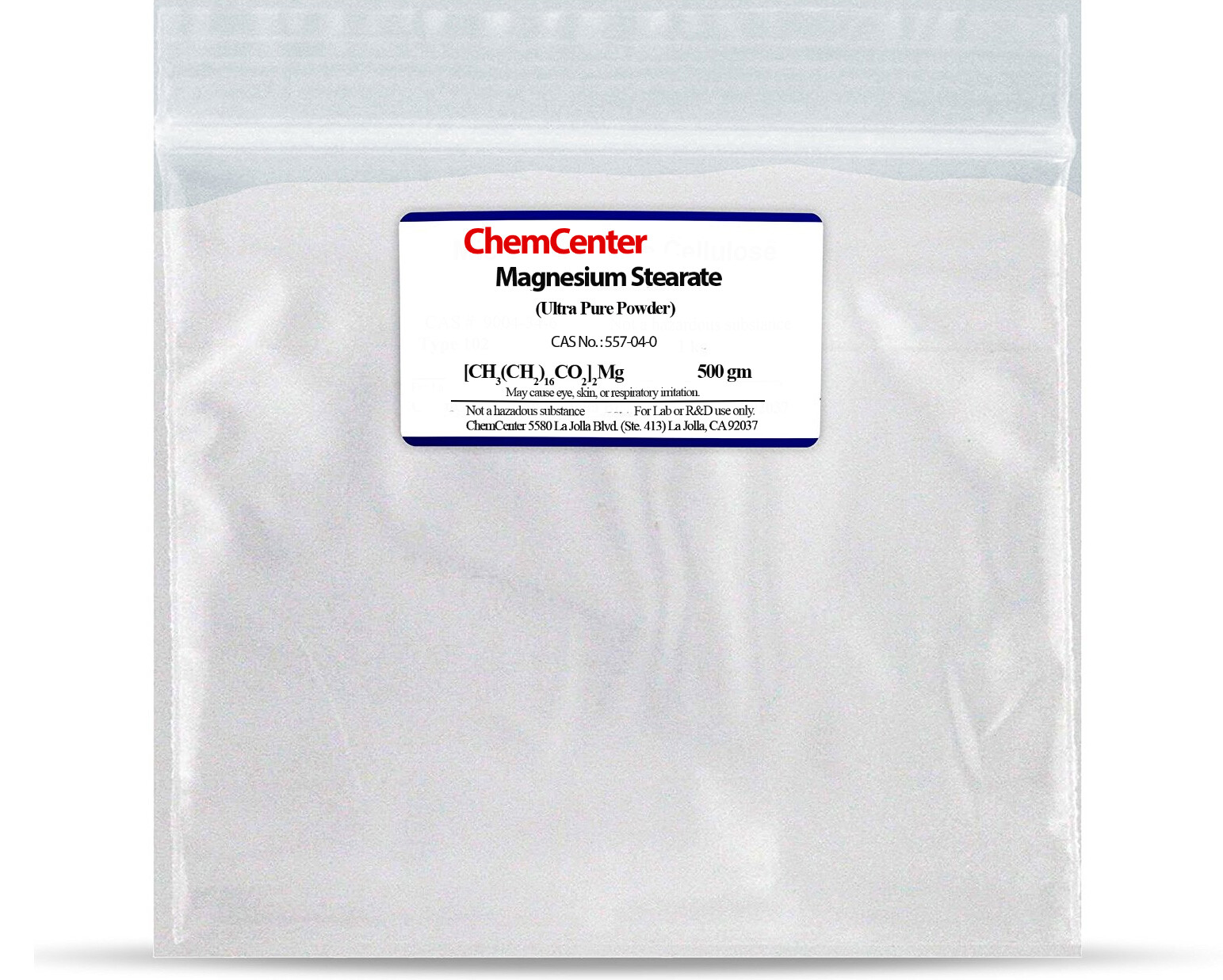 Magnesium Stearate, Ultra Pure, Powder, 500 g
