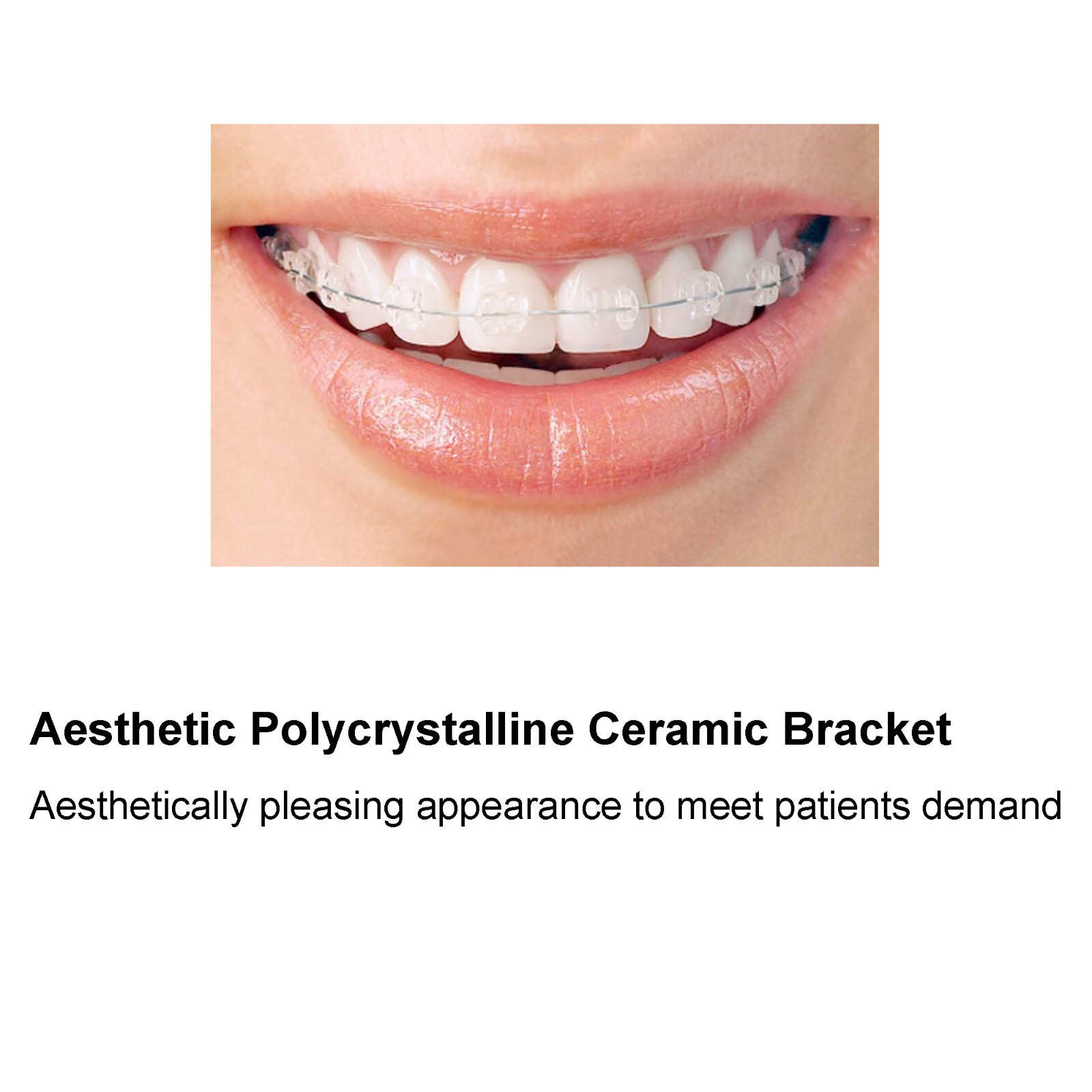 Dental Orthodontic Ceramic Brackets Clear Braces Elegan I MBT Roth 022 345 5-5