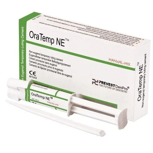 Dental OraTemp NE Manual-Mix Non-Eugenol Temporary Luting Cement 15gm Cartridge