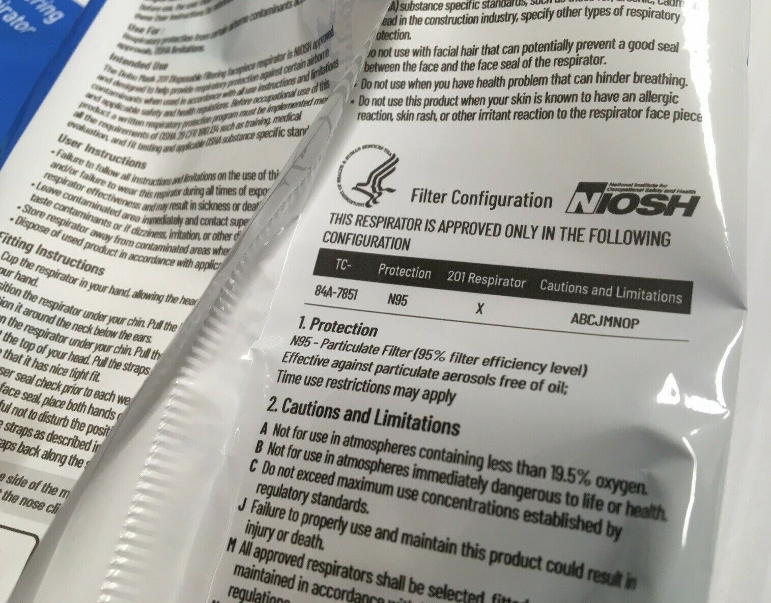 10 NIOSH N95 Face Mask Made in Korea Medical Respirators Protective Covers DOBU