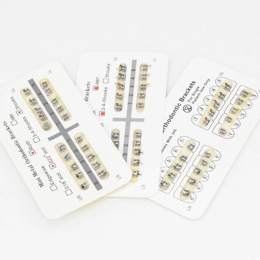Dental Orthodontic Bracket Mini Standard MBT Roth.022 MIM Monoblock 3 4 5 Hook