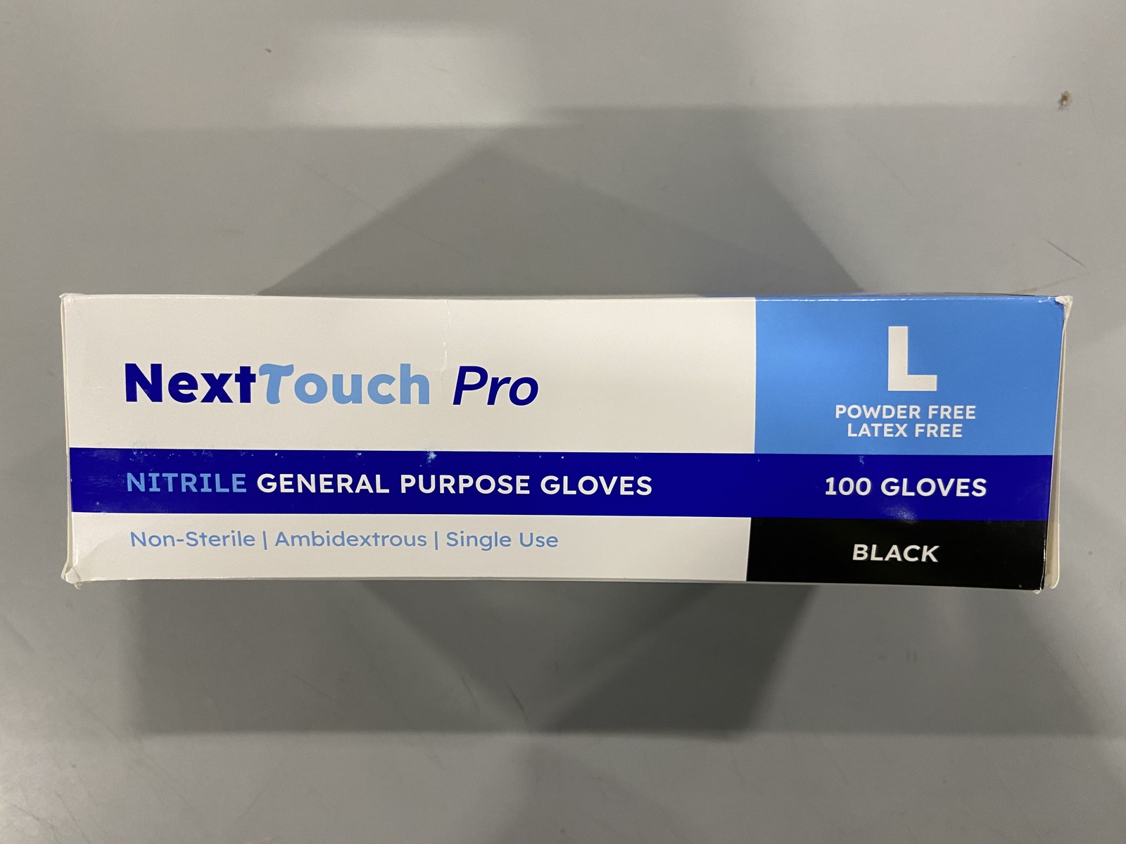 GENERIC PRO POWDER FREE, NITRILE, LATEX FREE GLOVES ( 100 COUNT), SIZE L – BLACK