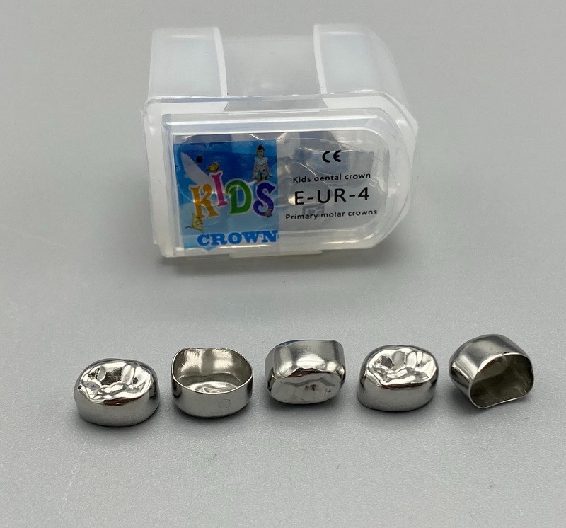 48Size Dental Kids Crown Stainless Steel Primary Molar Crowns Metal Pediatric