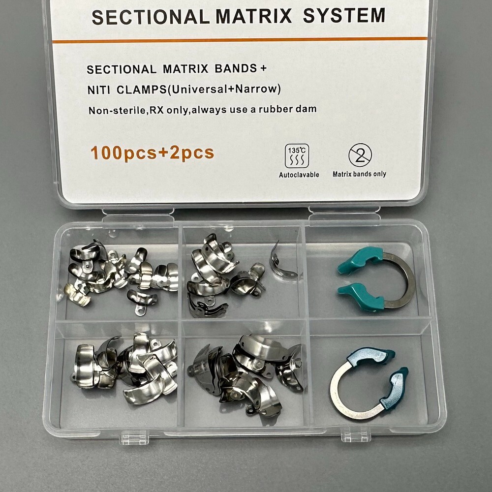 Matrix 1.398/1.888 Dental Matrix Band With Sectional Contoured Matrix Clamp Kit