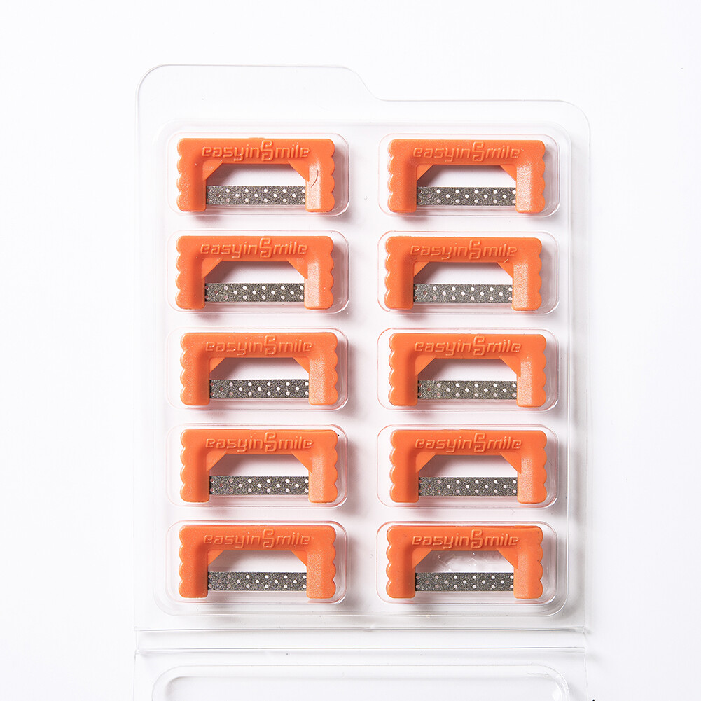 10pc Dental Interproximal Reduction Enamel Strips Orthodontic IPR stripping saw