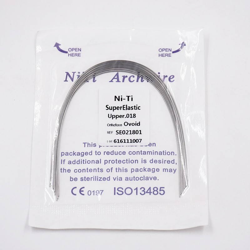10 Pcs Dental Orthodontic Super Elastic Niti Arch Wire Round 012-020 Upper Lower