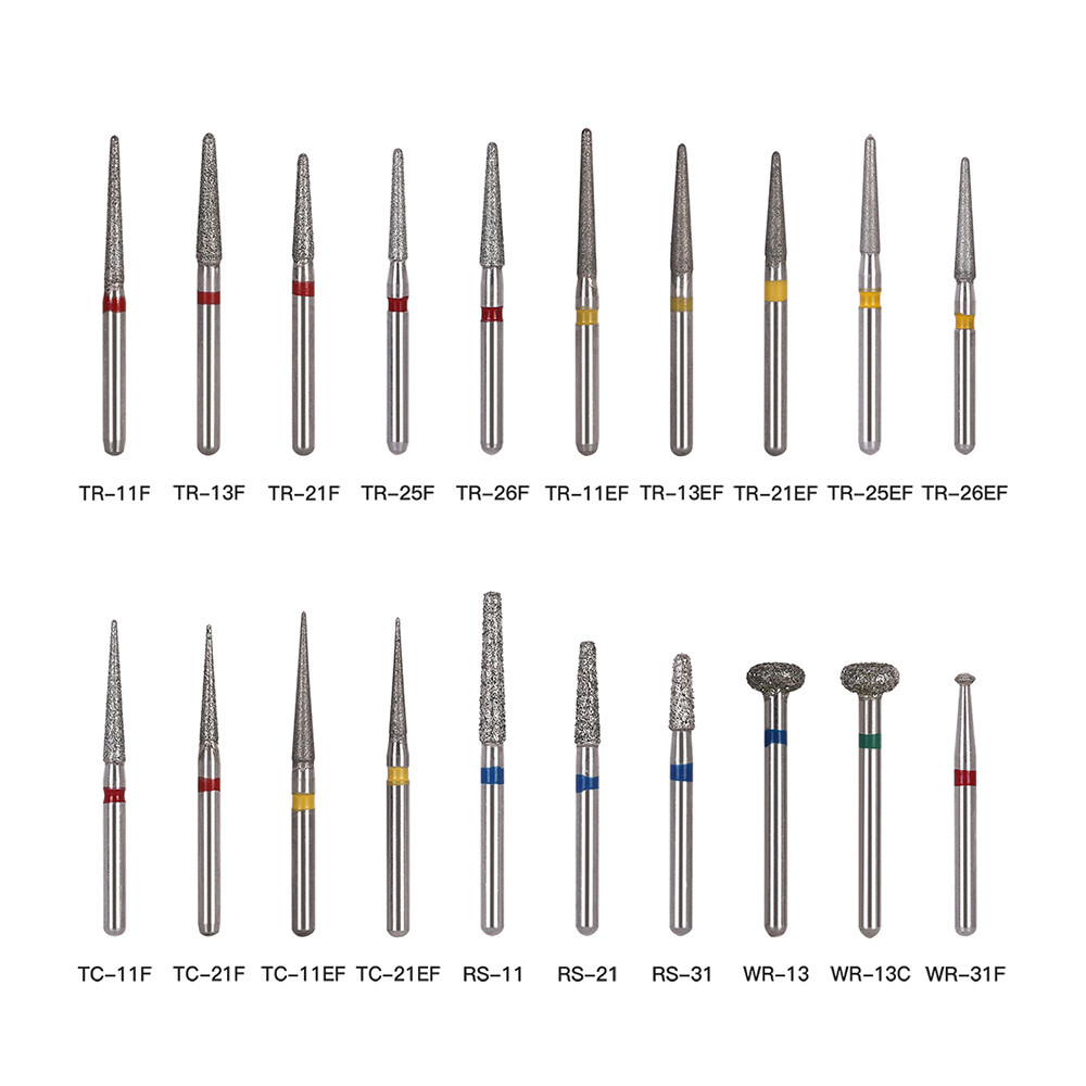 50PCS AZDENT Dental Diamond Burs Drill FG For High Speed Handpiece 5pcs/box