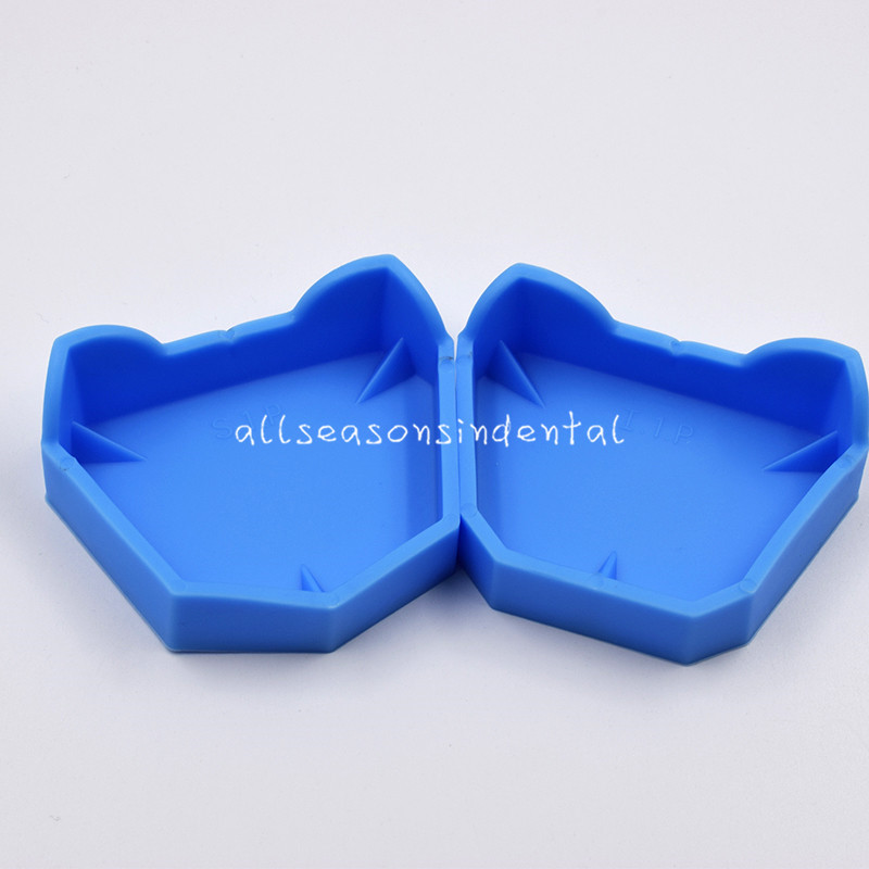 1 Set /6Pcs Dental Lab Teeth Model Former Base Mold With Notches Impression Tray