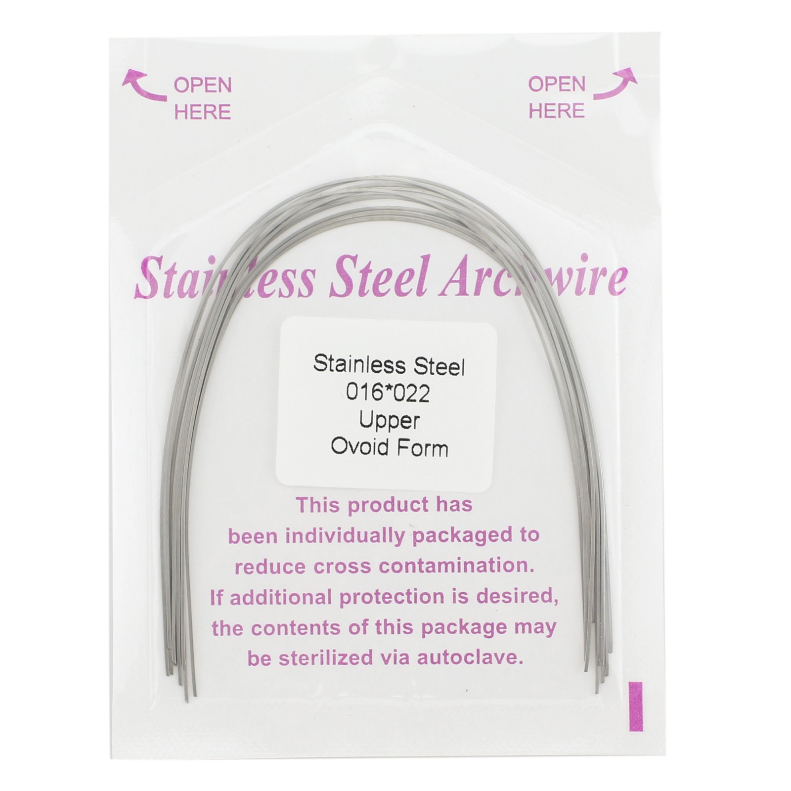 100pcs Dental Orthodontic Stainles Steel Arch Wire Round/Rectangular Ovoid Wires
