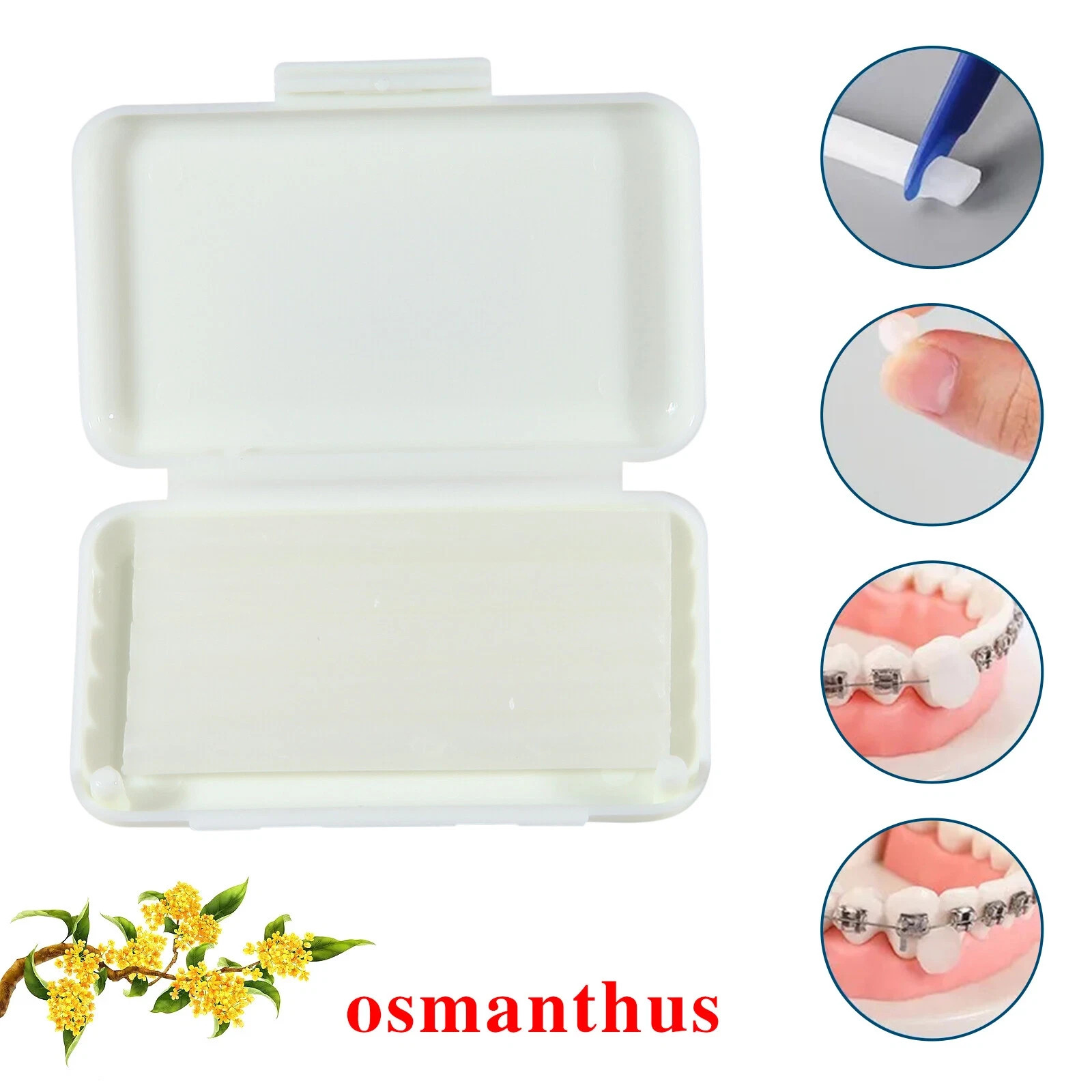 cera de ortodoncia orthodontic wax ortho braces Irritation Dental Relief 5/box