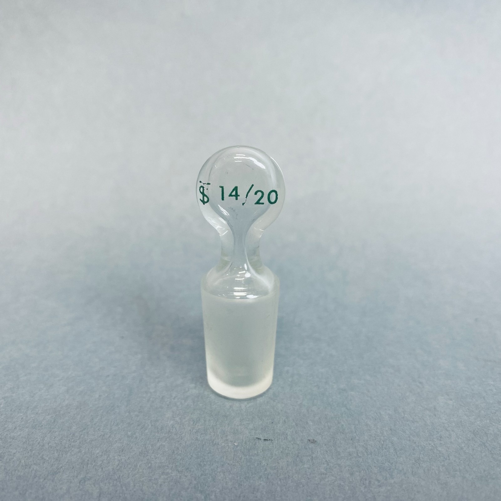 Chemglass Hollow Pennyhead Stopper 14/20 Inner Joint Lot of 5 Stoppers